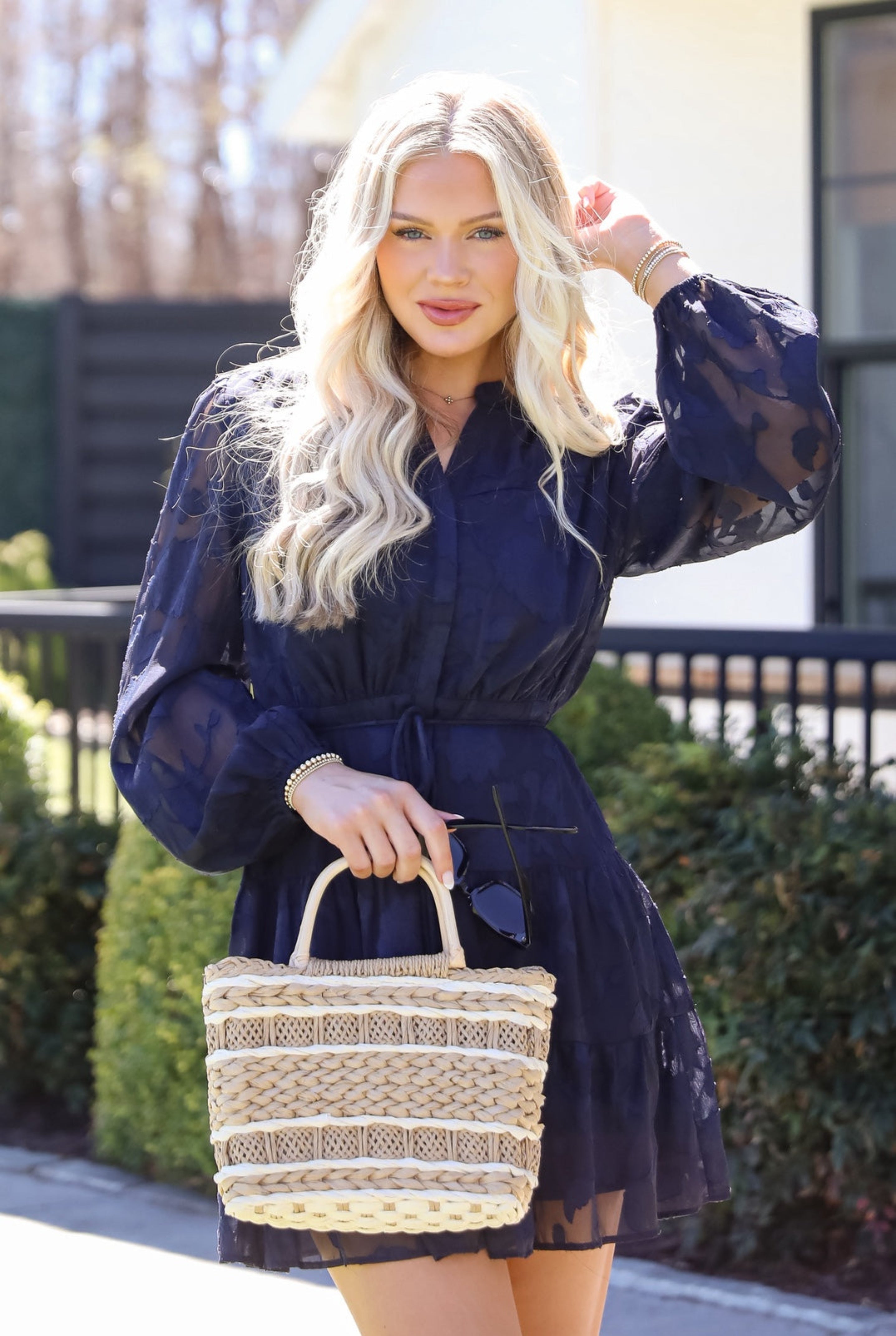 Beauty Icon Floral Tiered Mini Dress