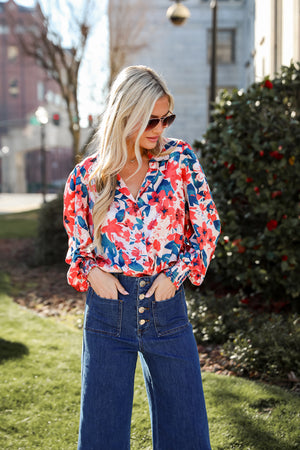 Floral print tops, printed tops for spring. Cute clothes near me