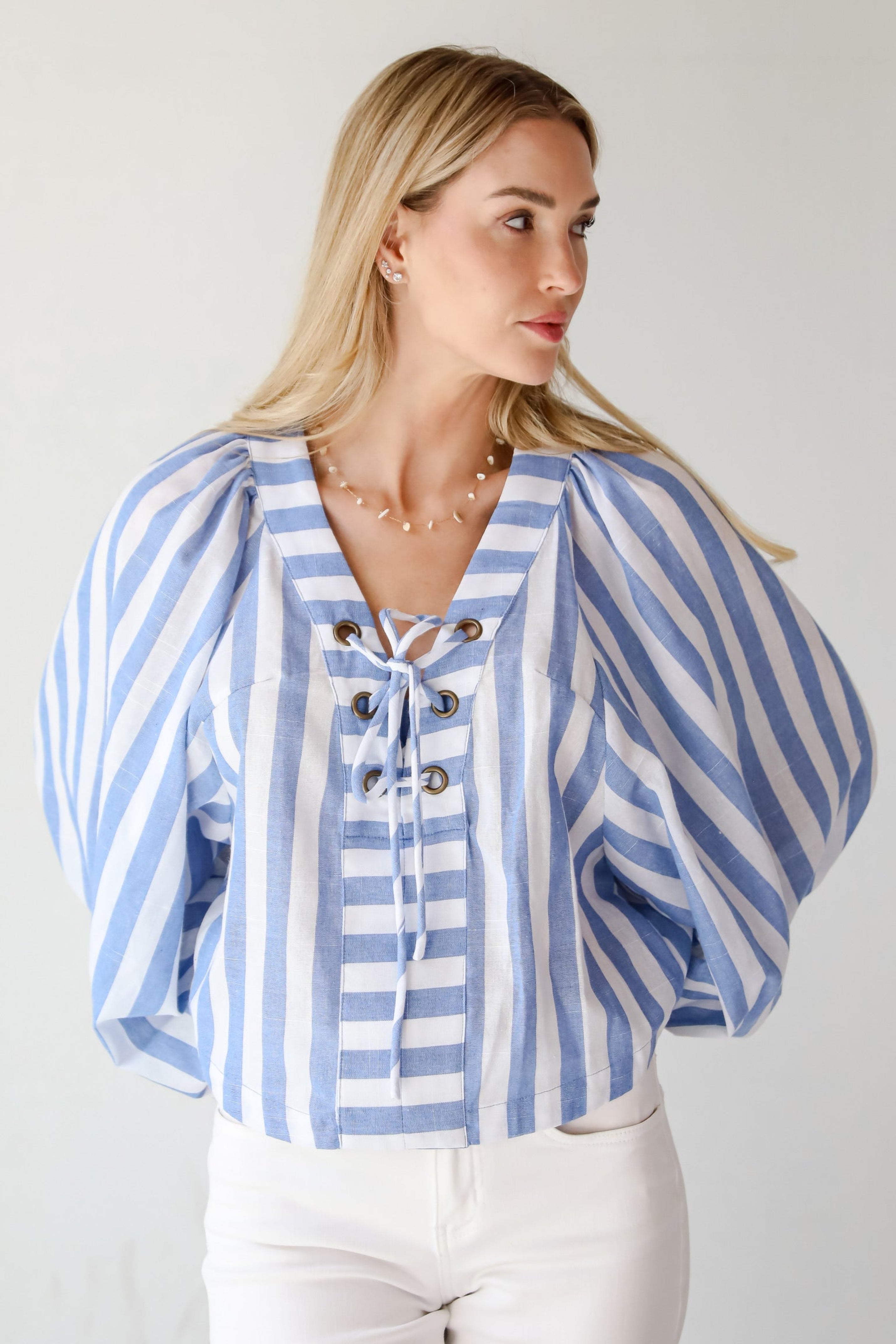 Impressively Sweet Striped Blouse