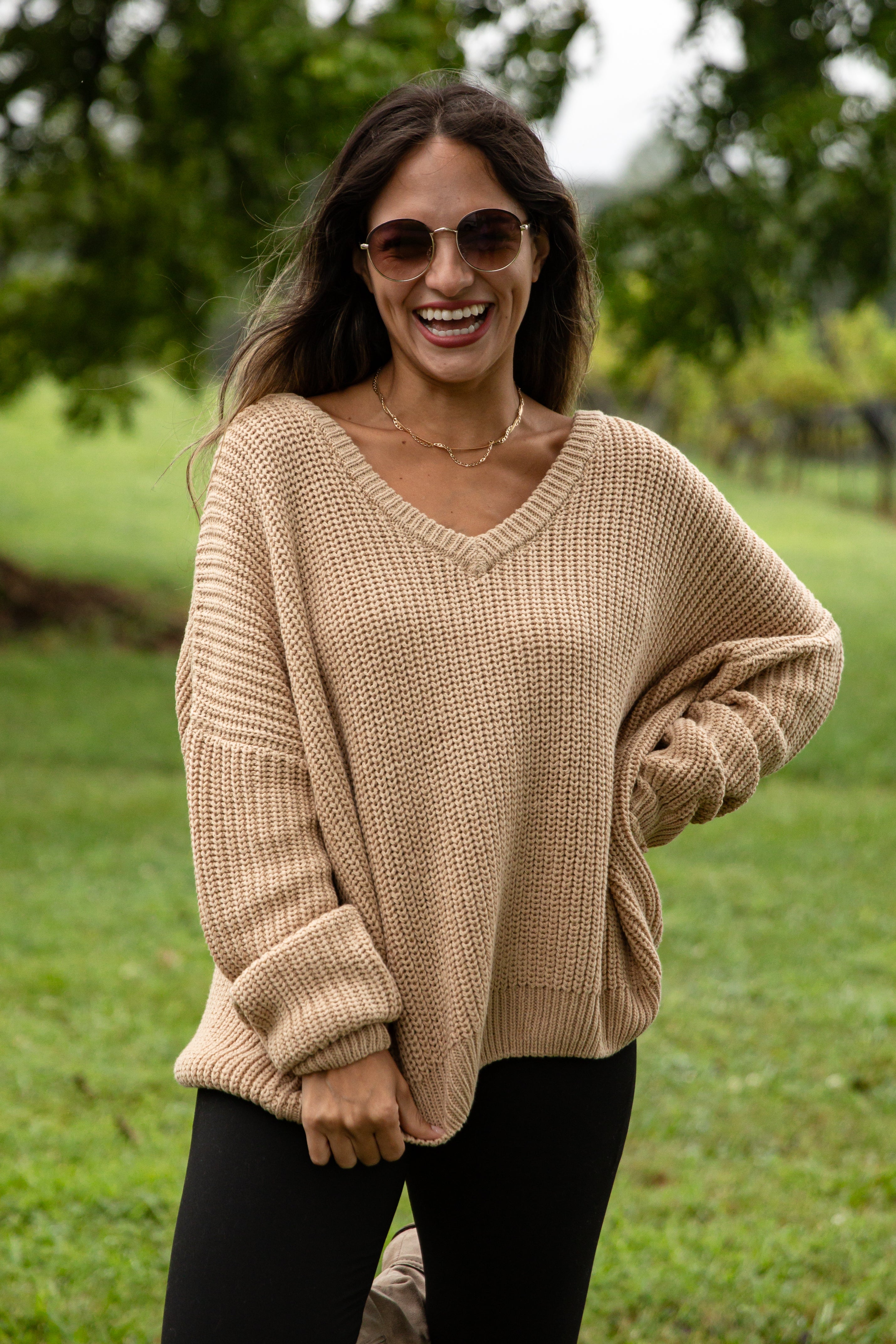 Tan sweater