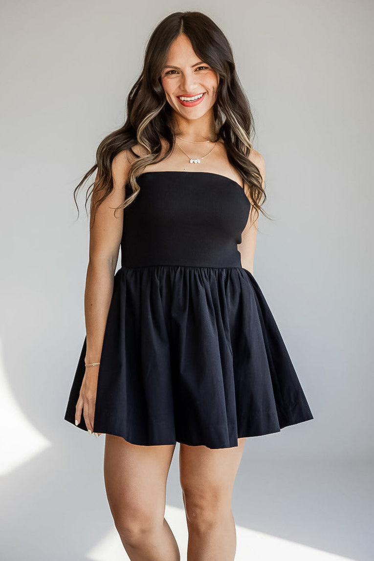 Effortless Strapless Mini Dress | Trendy Women's Dresses