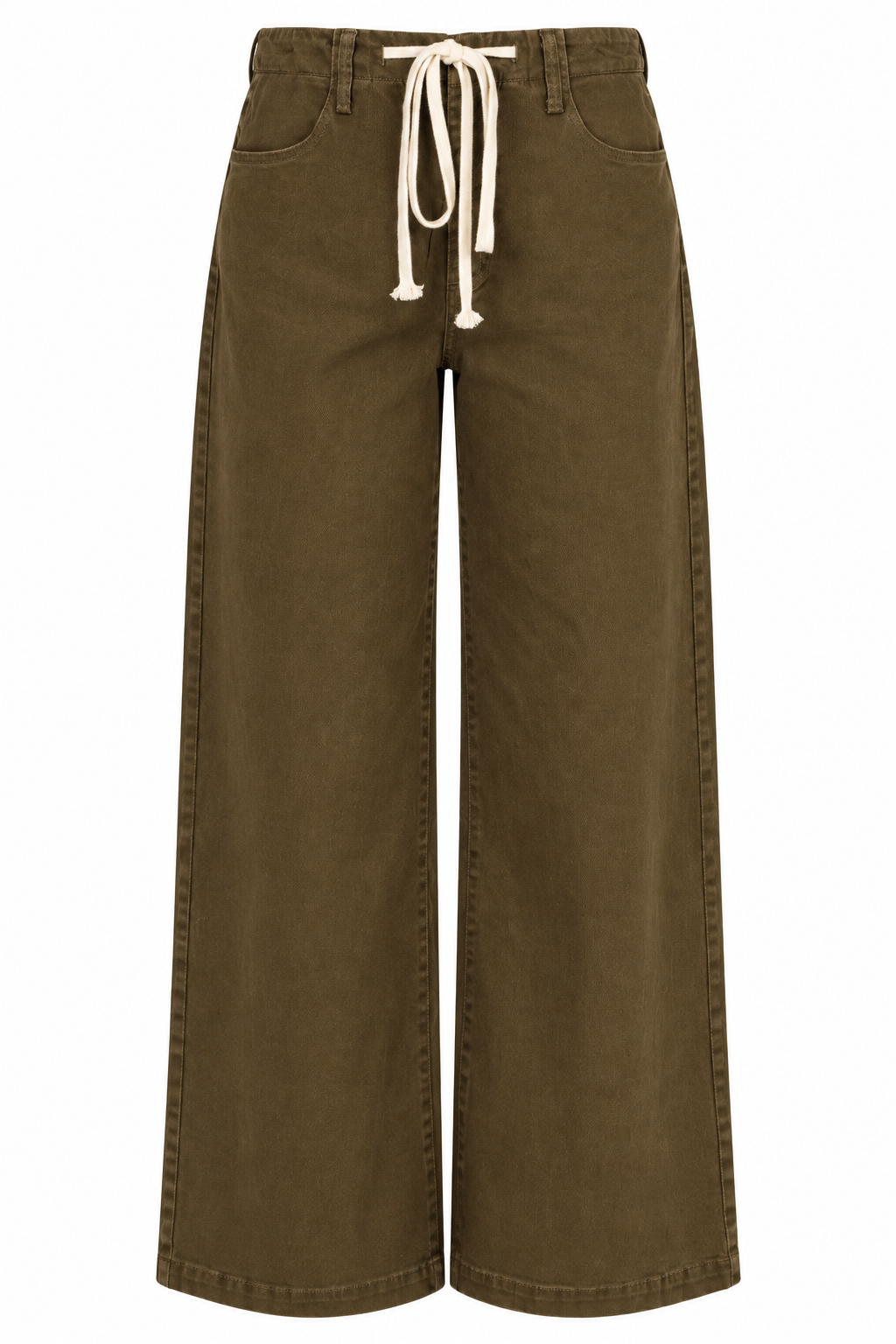 Long Story Short Olive Wide Leg Pants