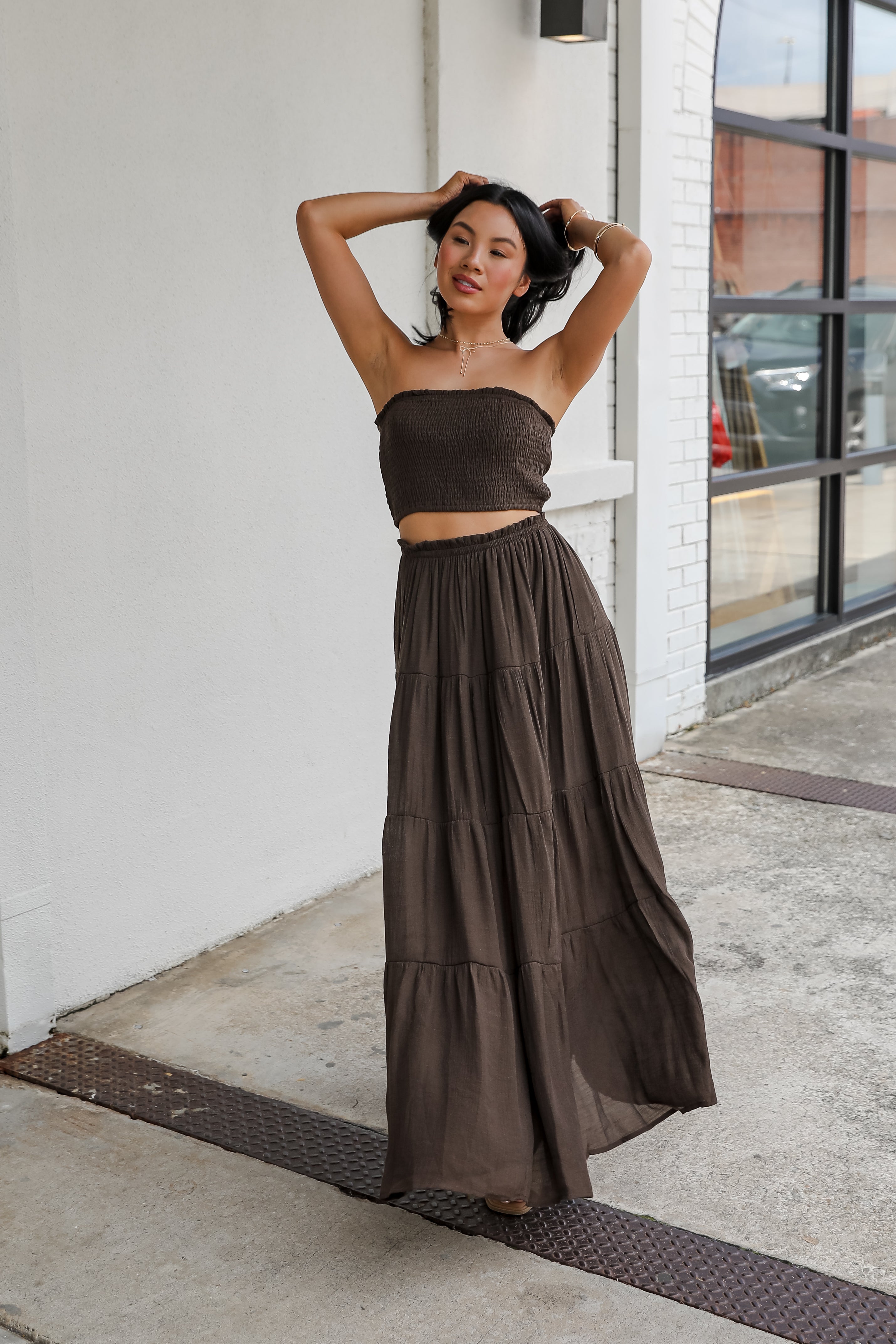 Beach Breeze Tiered Maxi Skirt