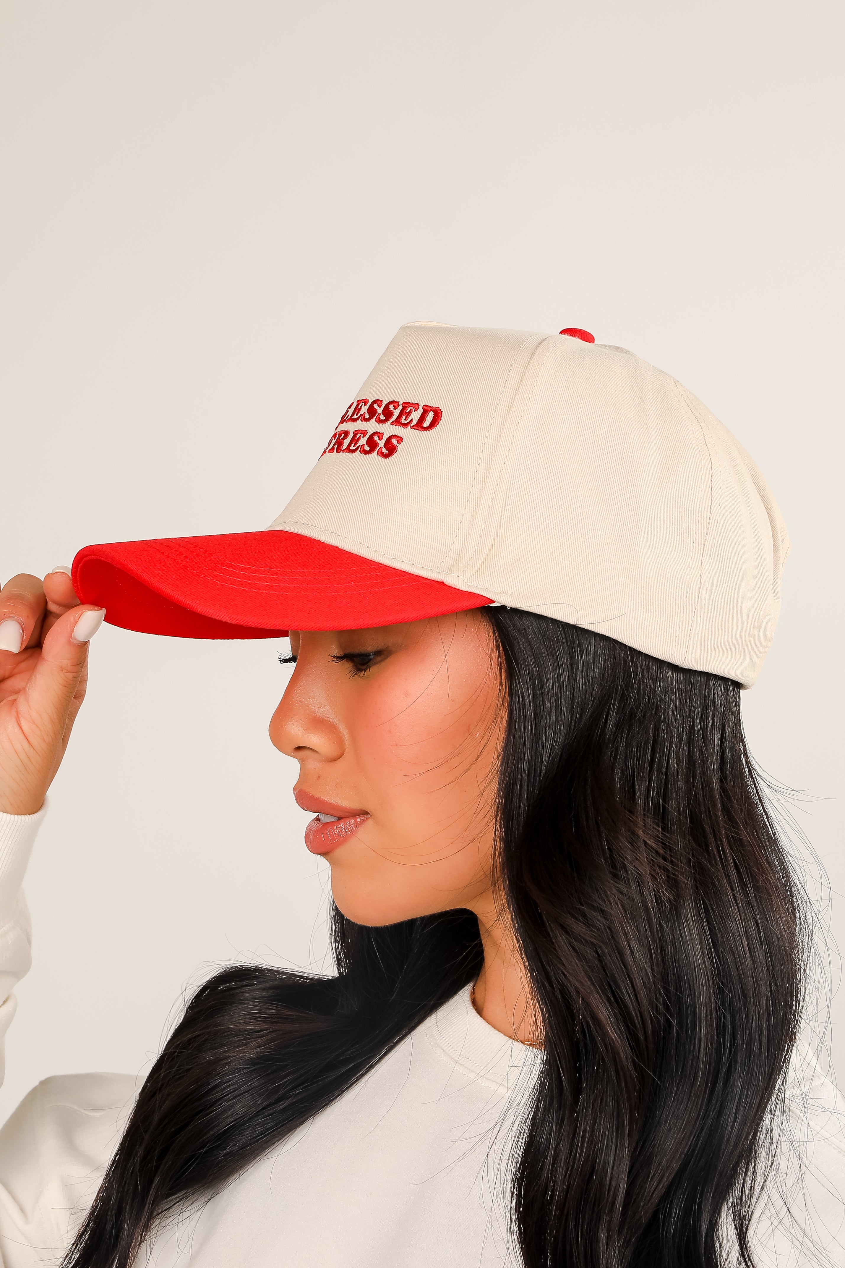 Too Blessed To Stress Embroidered Hat