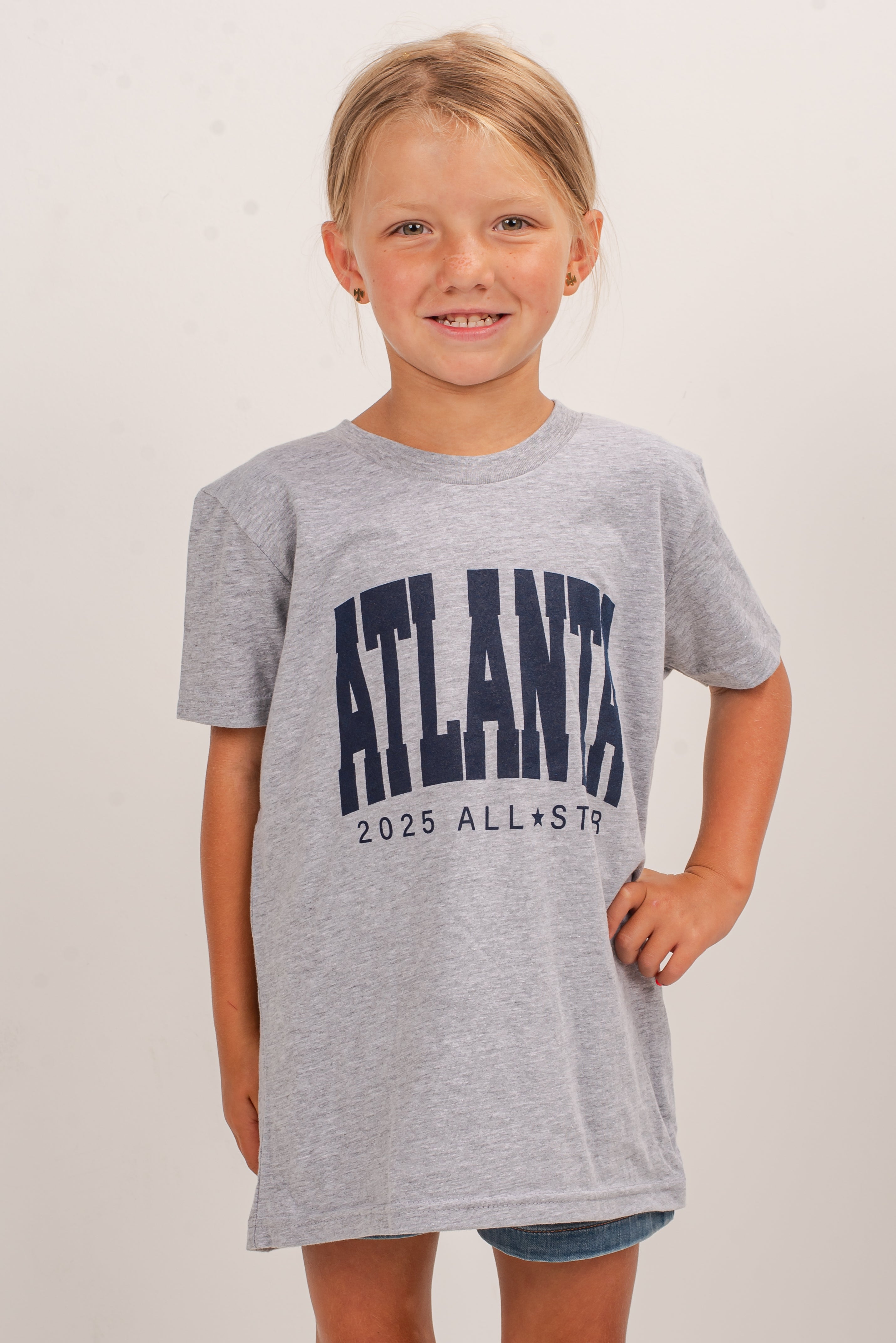 Youth Heather Grey Atlanta 2025 All-Star Tee