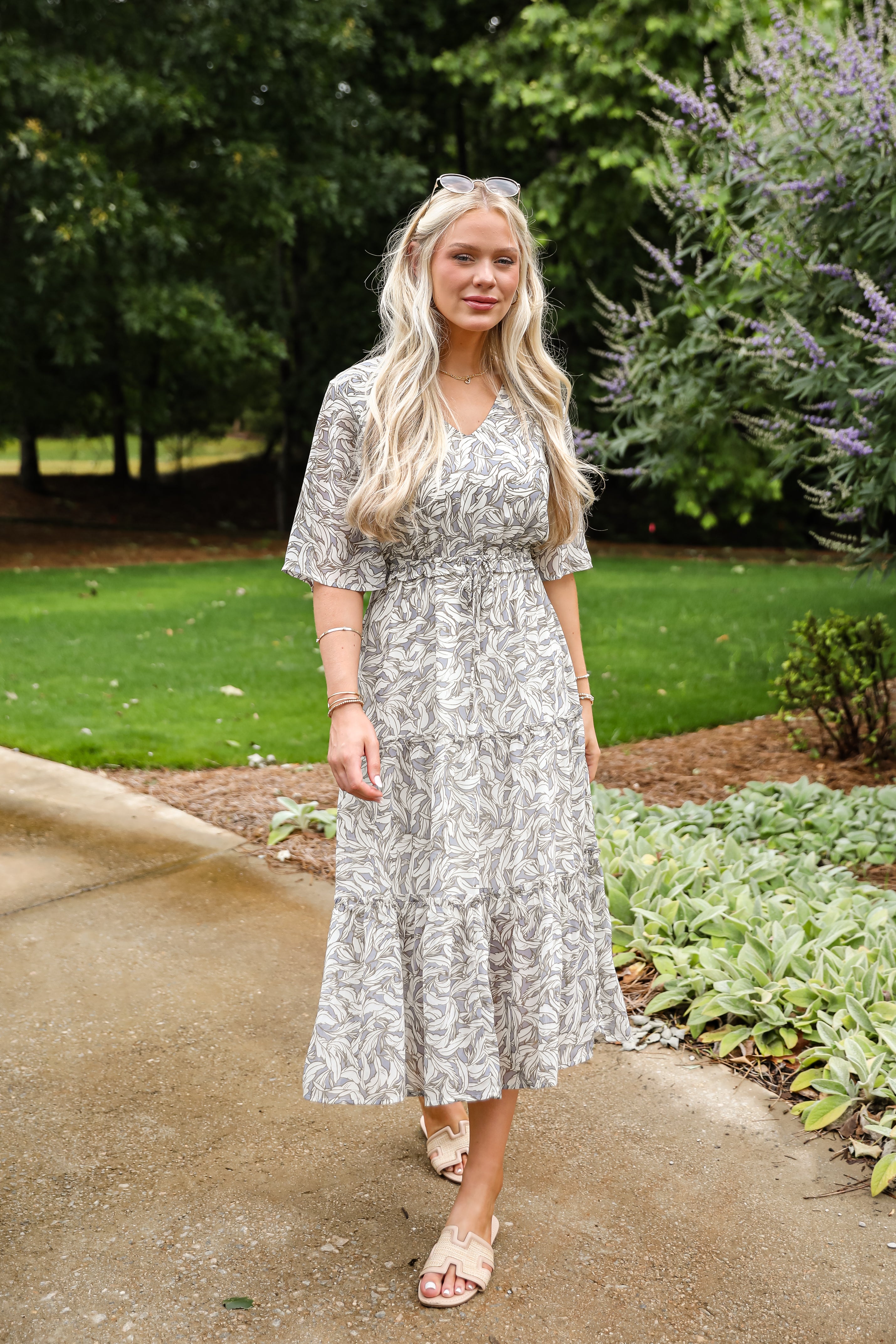 All The Best Tiered Midi Dress