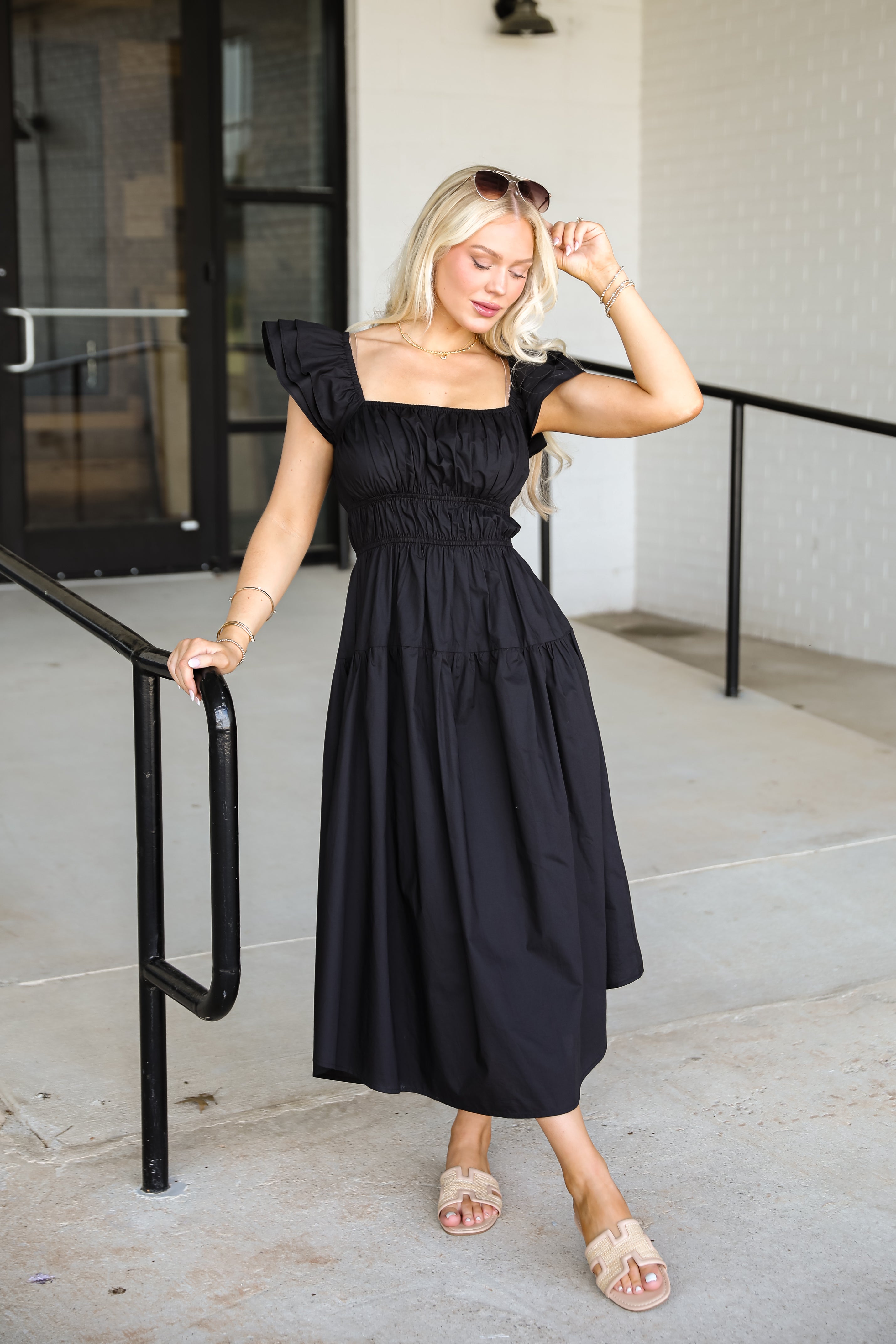 Came For Cocktails Black Maxi Dress