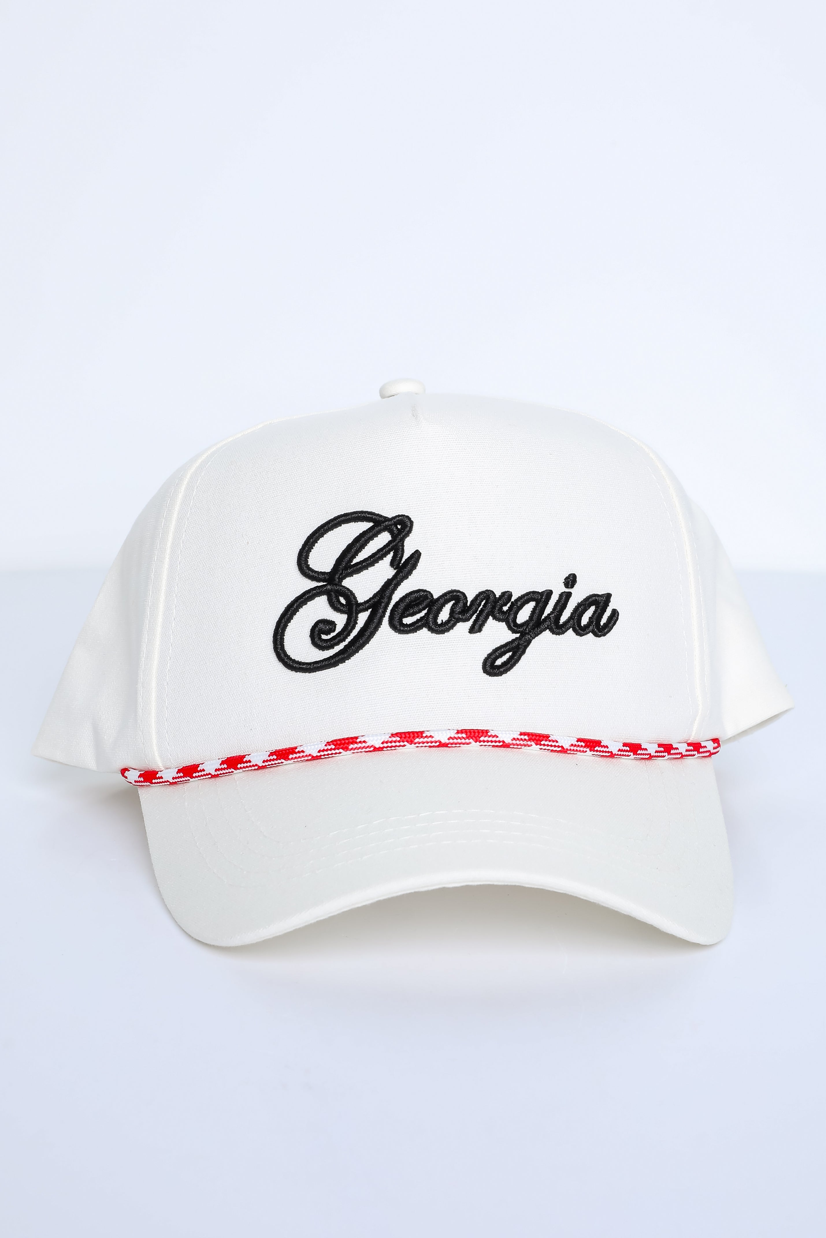 Red Georgia Script Hat