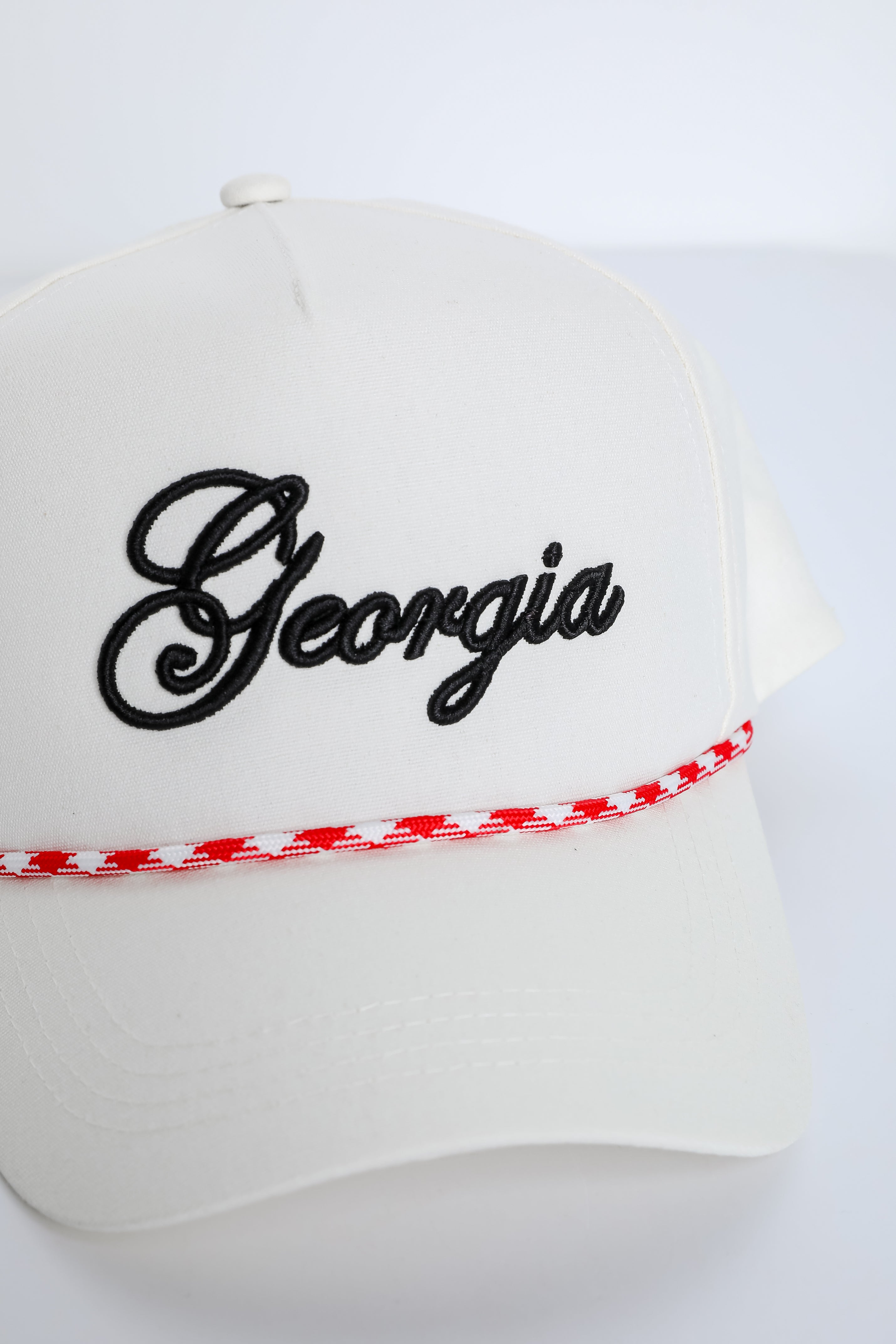 Red Georgia Script Hat