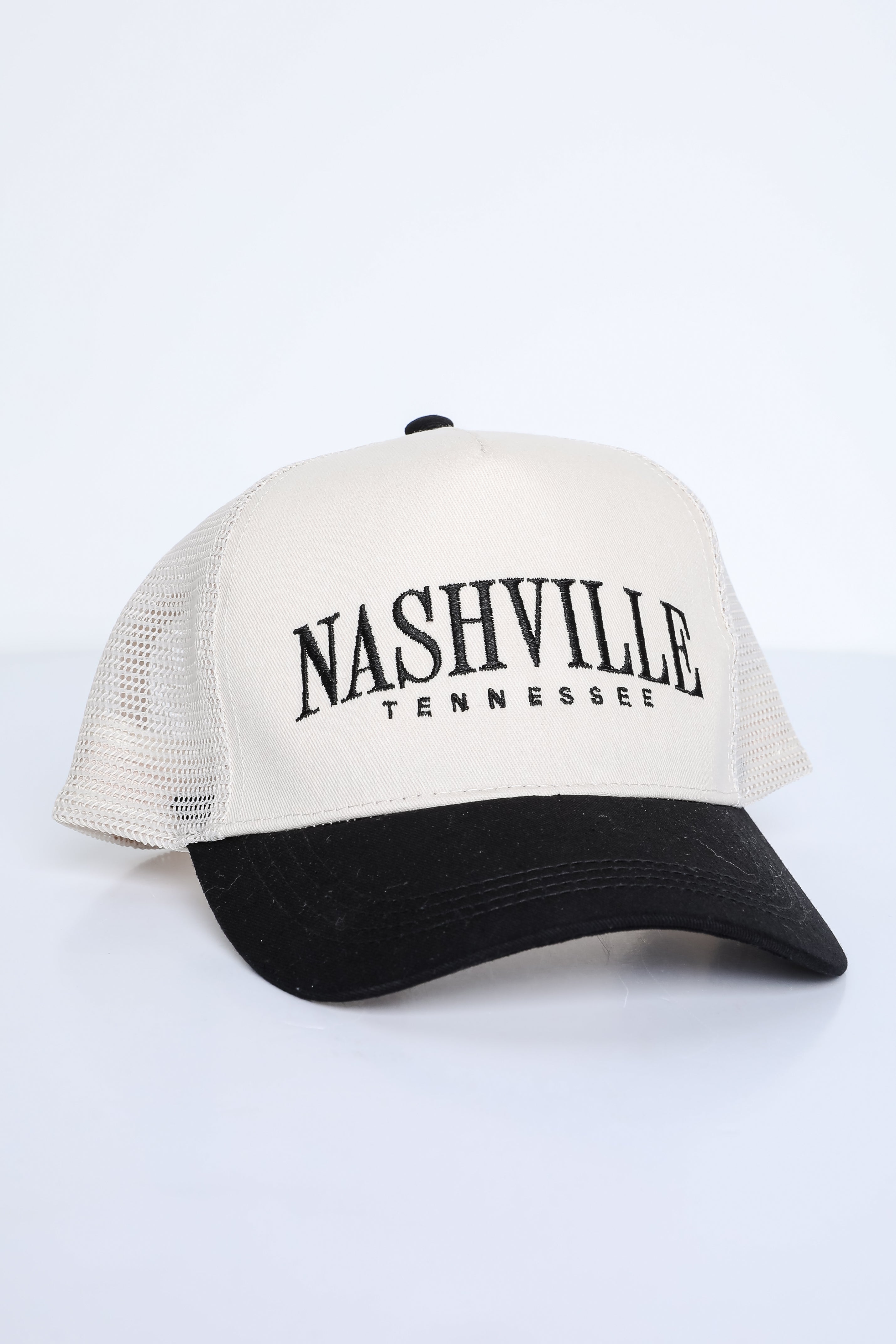 Black Nashville Tennessee Trucker Hat