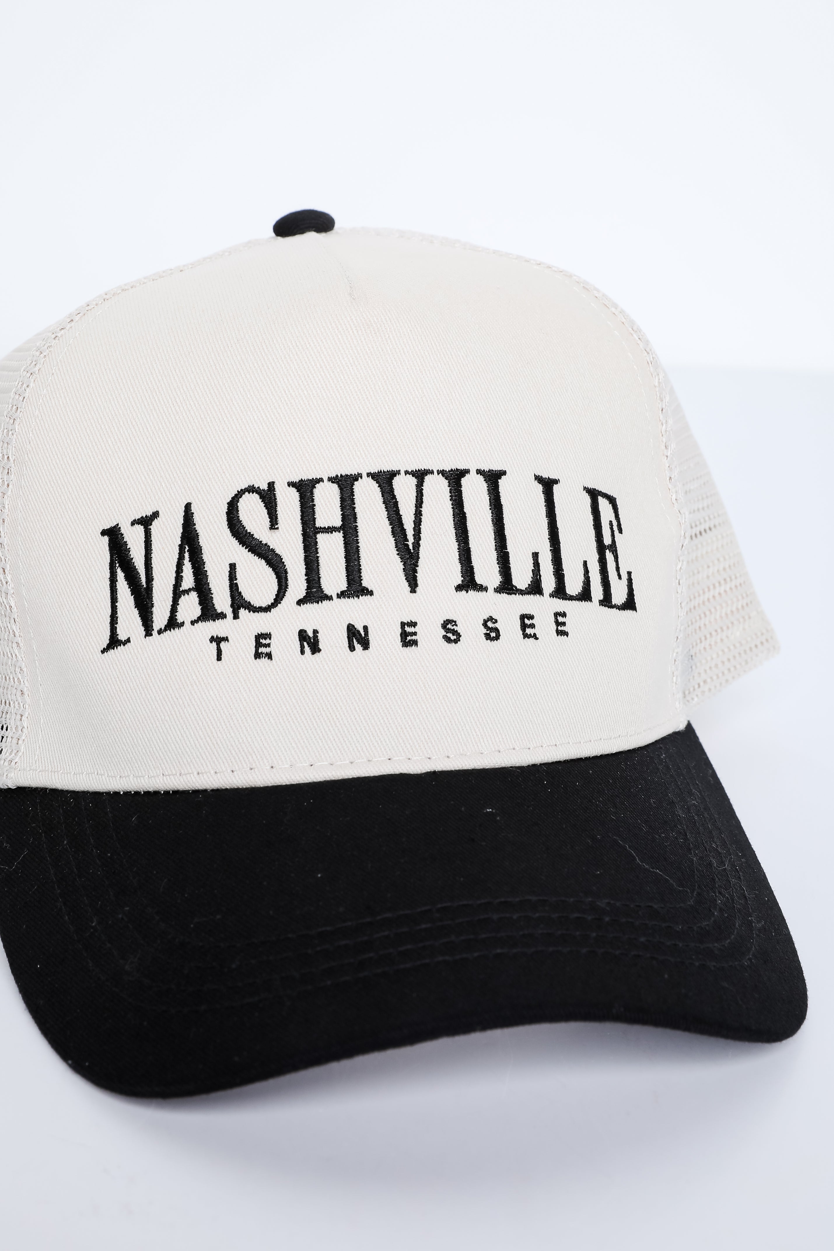 Black Nashville Tennessee Trucker Hat