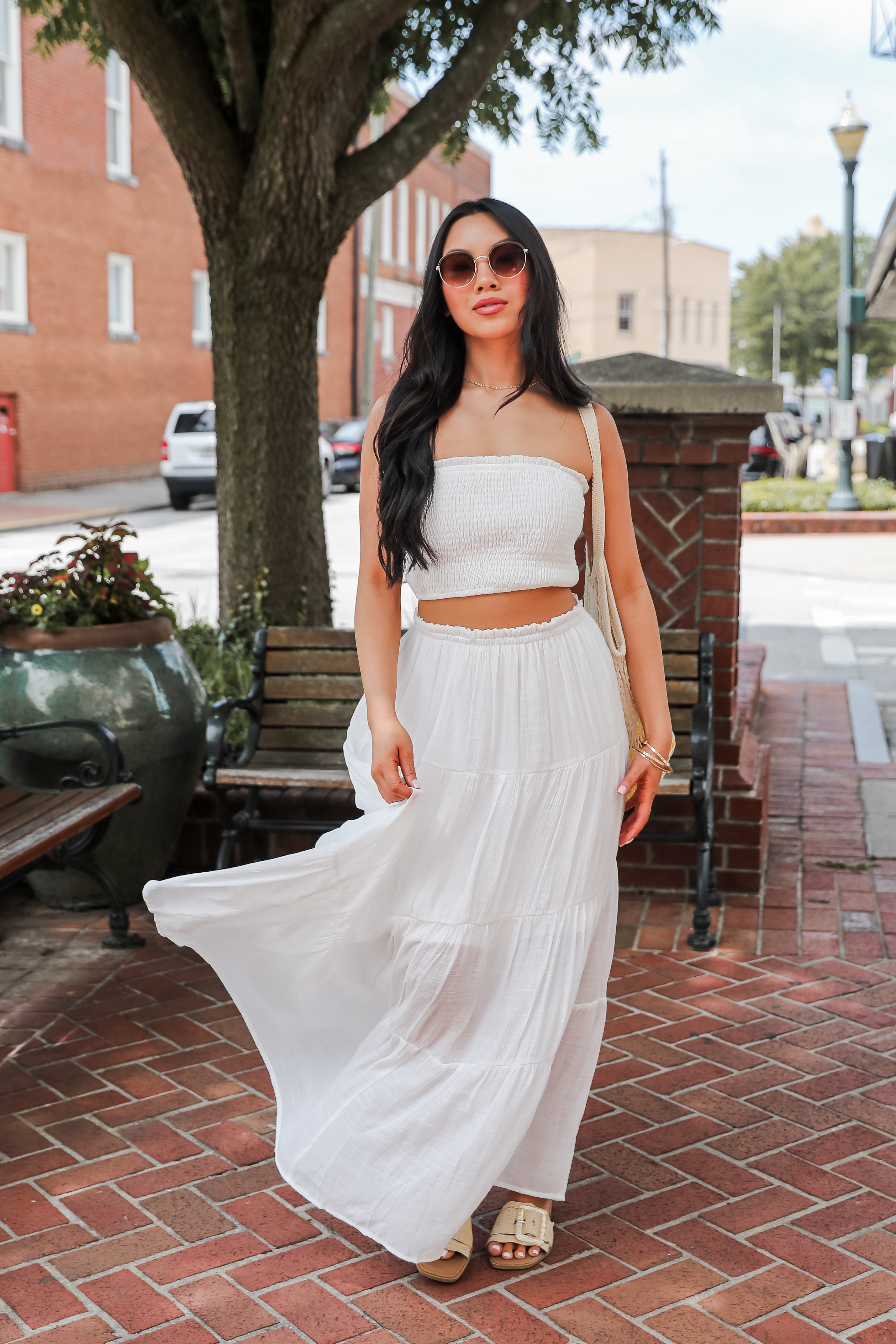 Beach Breeze Tiered Maxi Skirt
