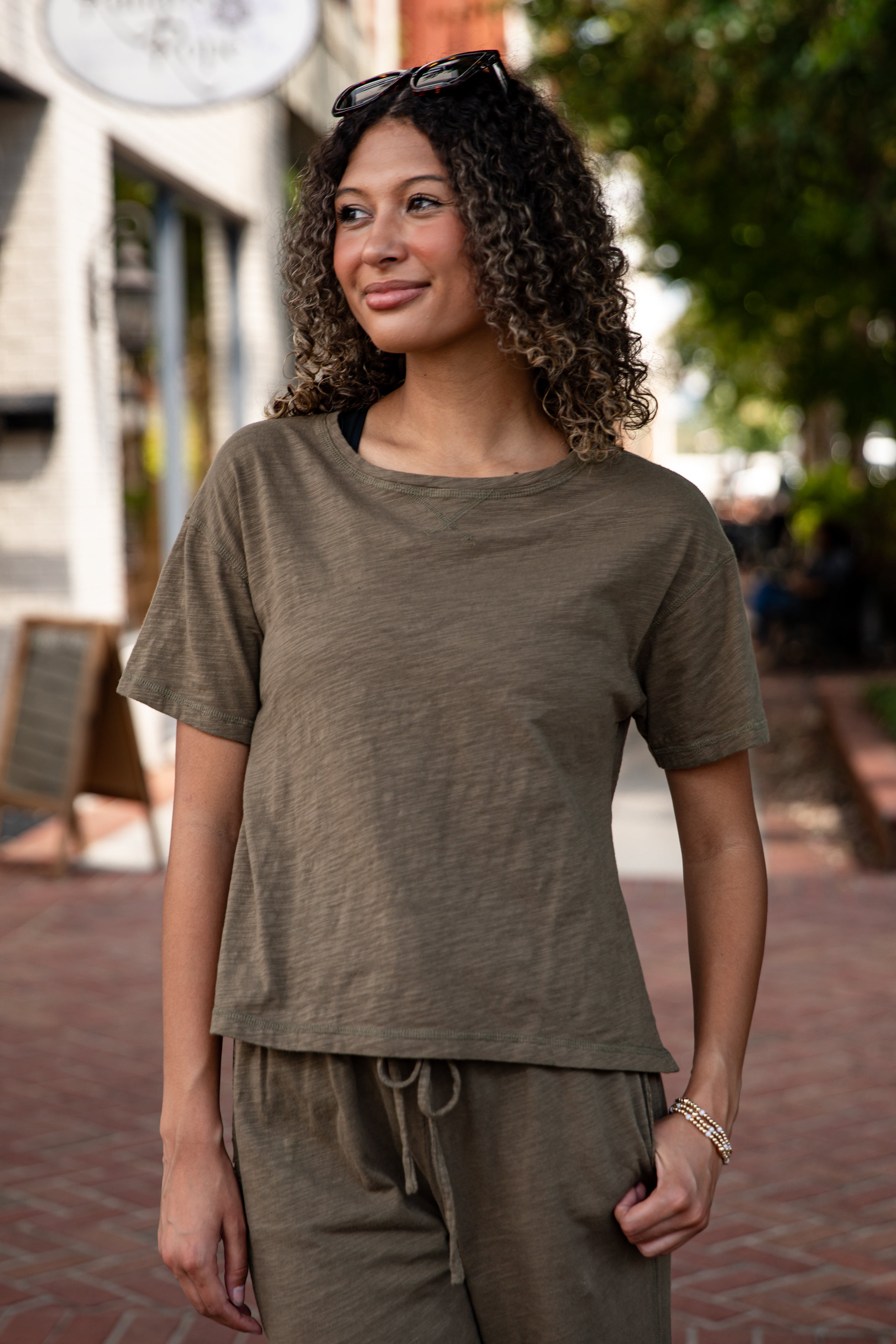 olive t shirt