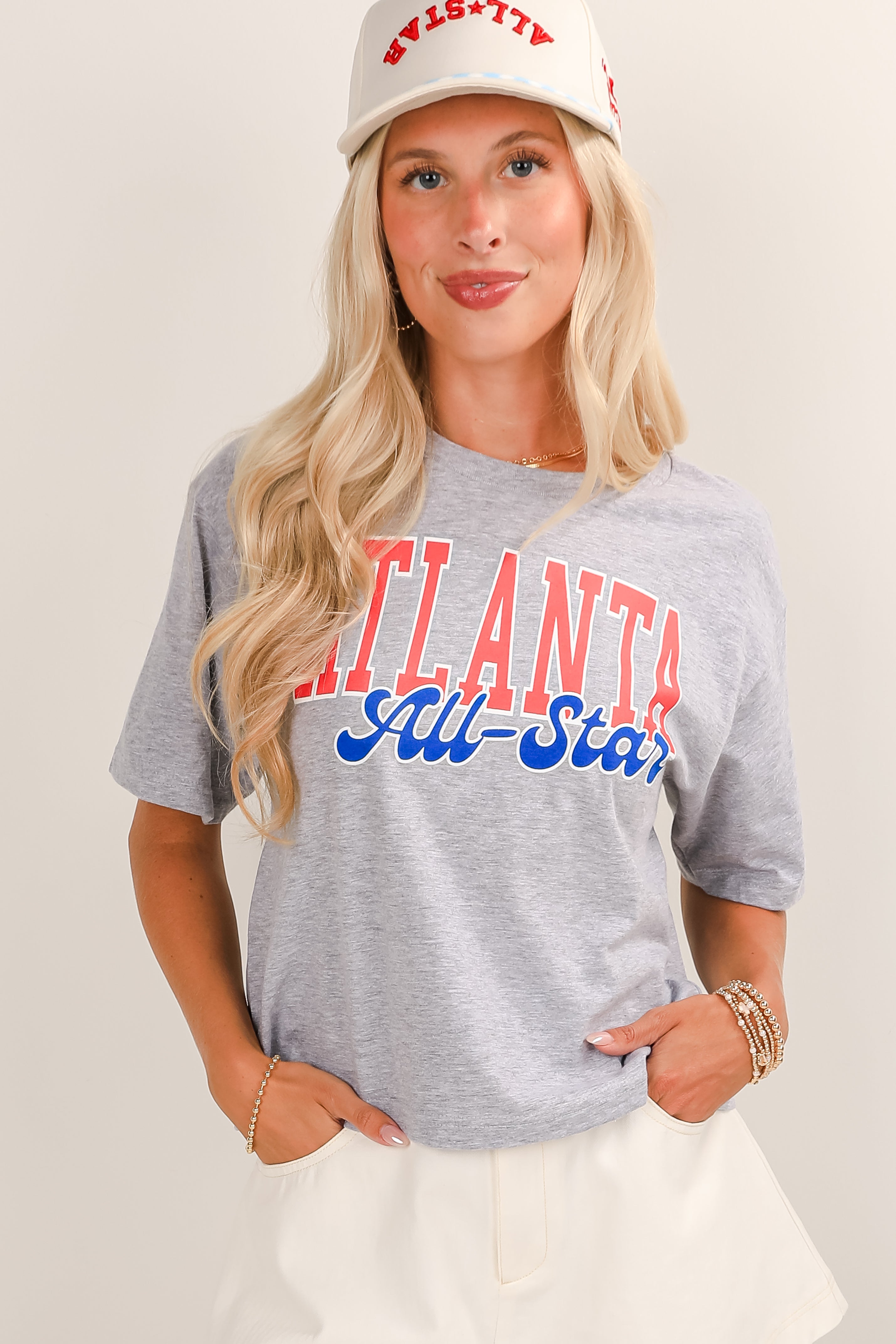 Heather Grey Atlanta All-Star Cropped Tee