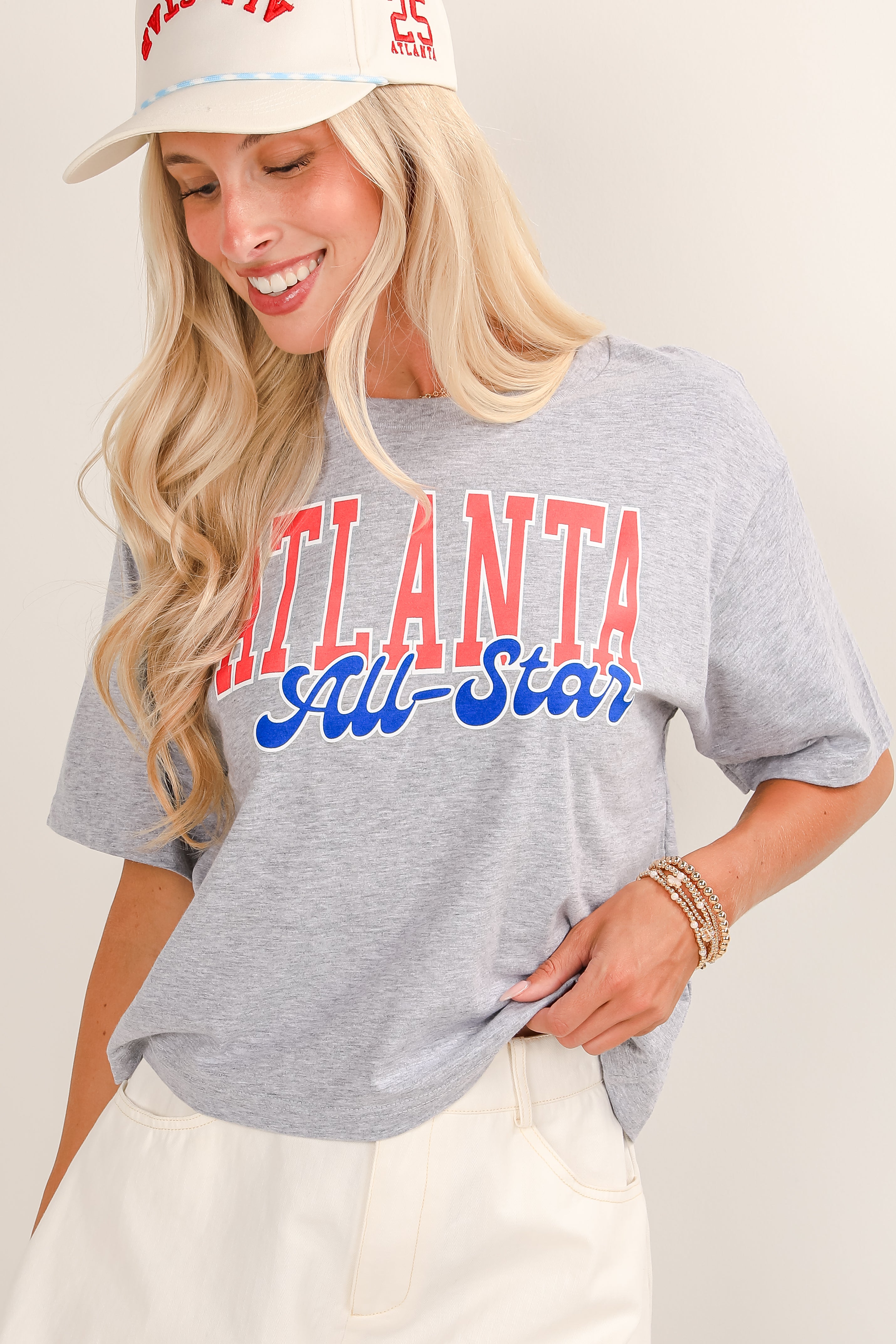 Heather Grey Atlanta All-Star Cropped Tee