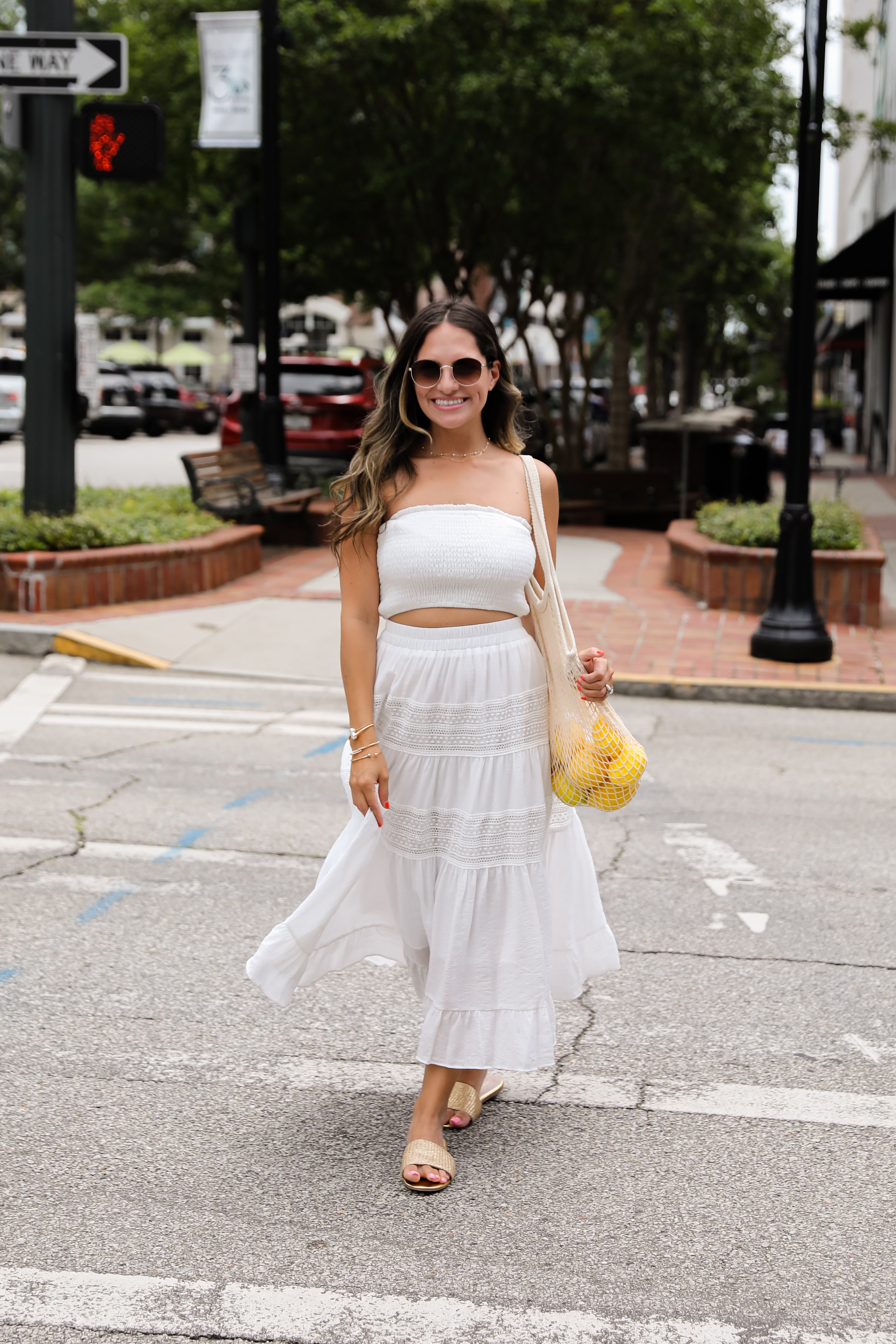 Remember You Fondly White Midi Skirt