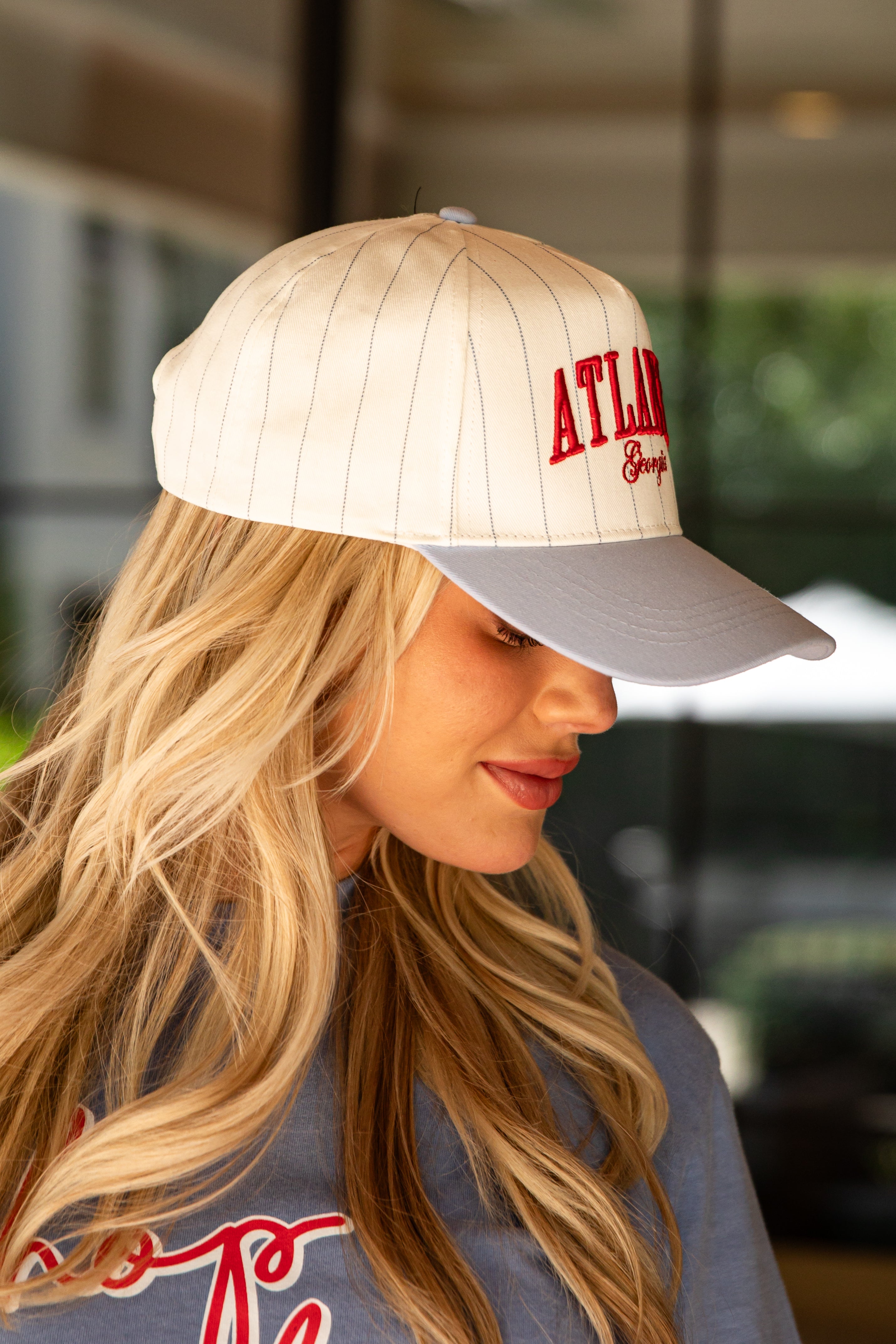 Classic Atlanta Georgia Pinstripe Hat