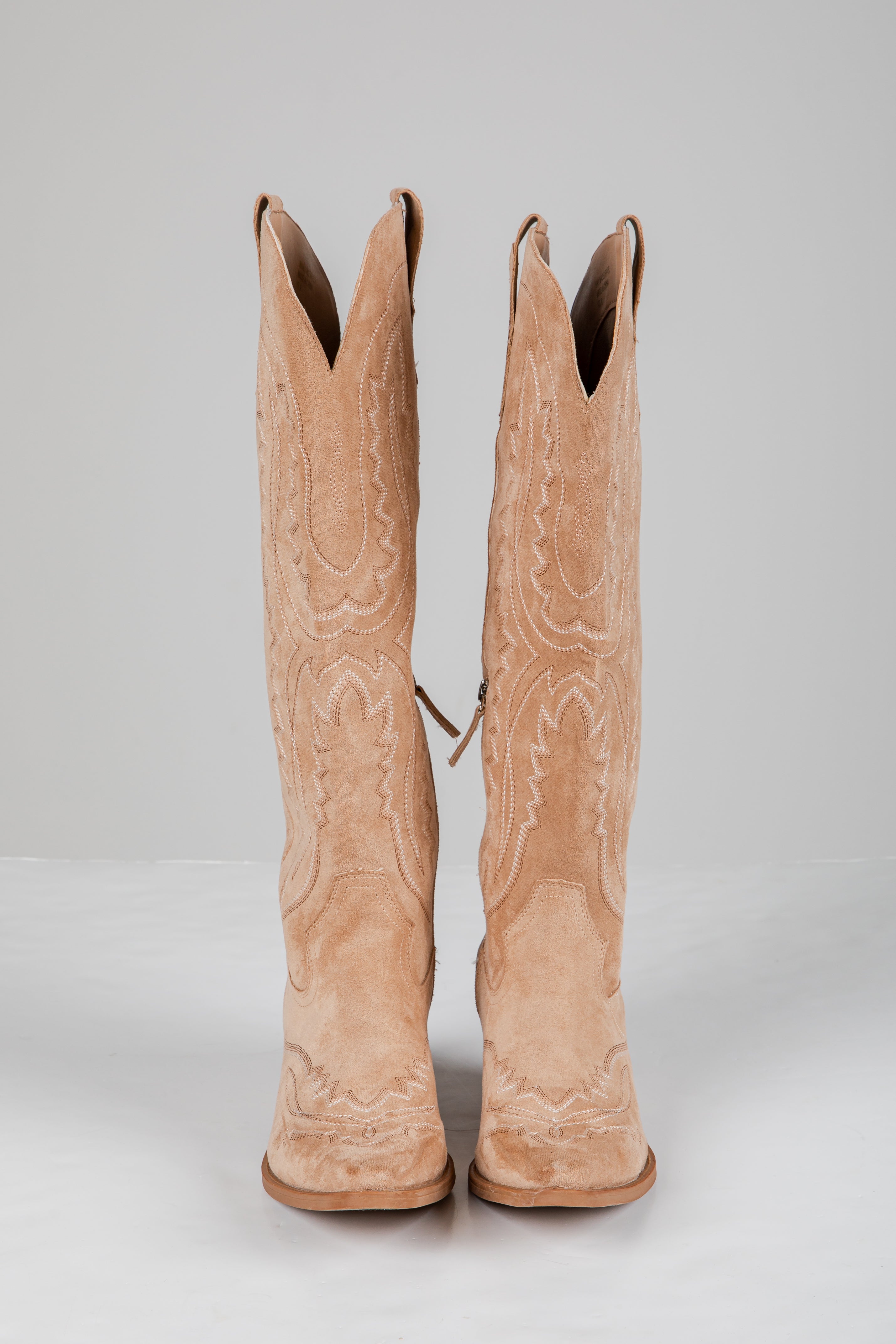 beige western boots