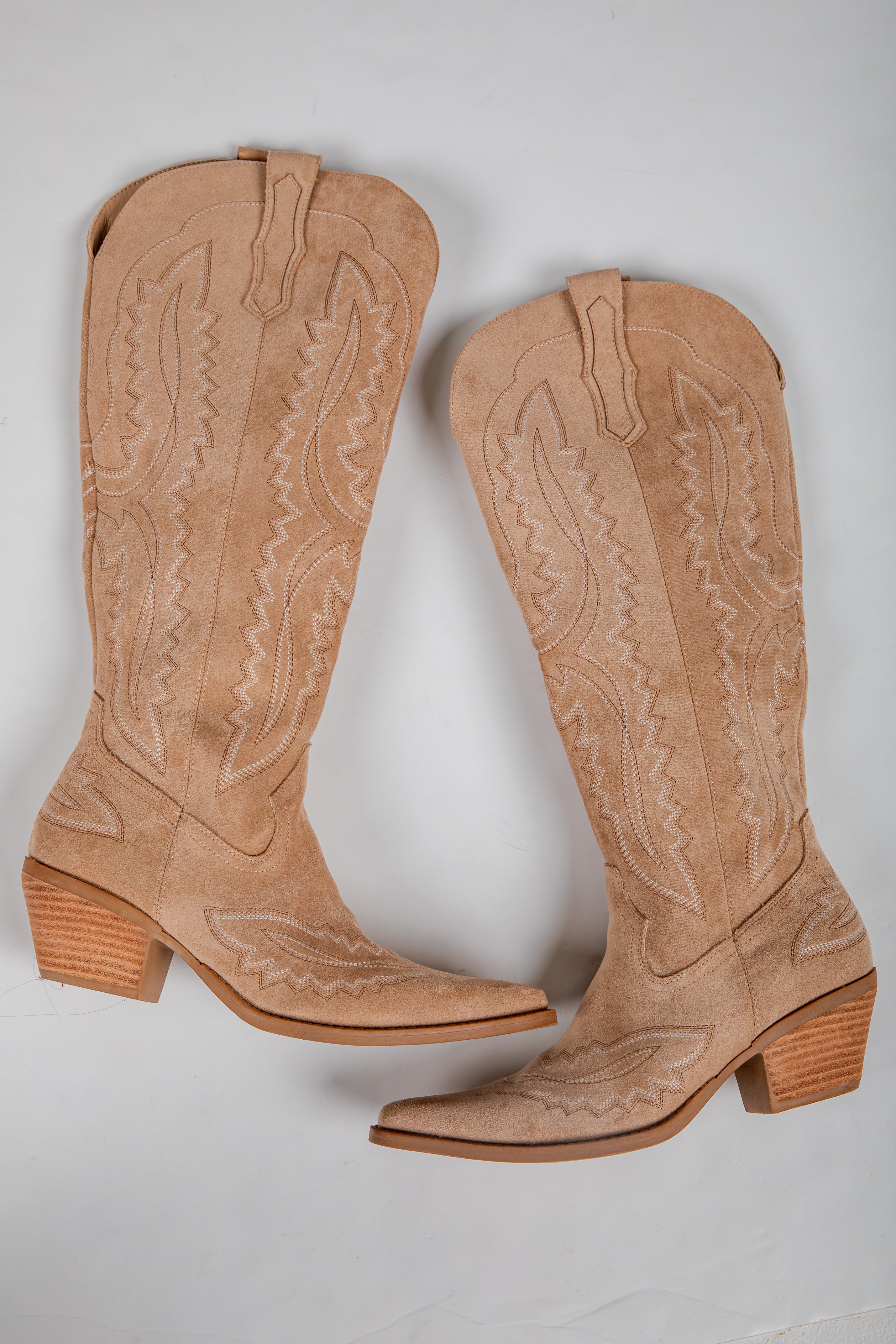 beige western boots
