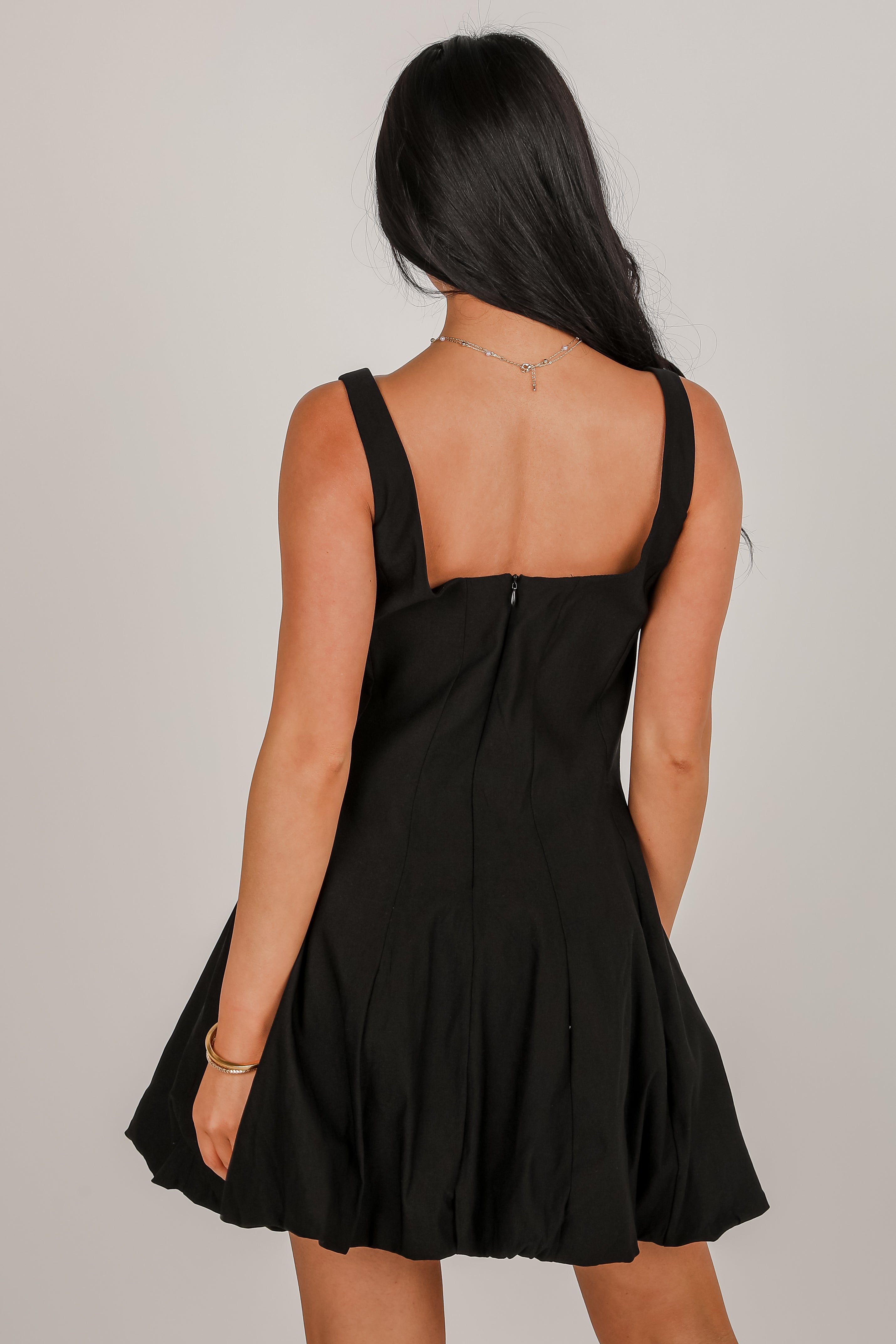 According To You Bubble Hem Mini Dress