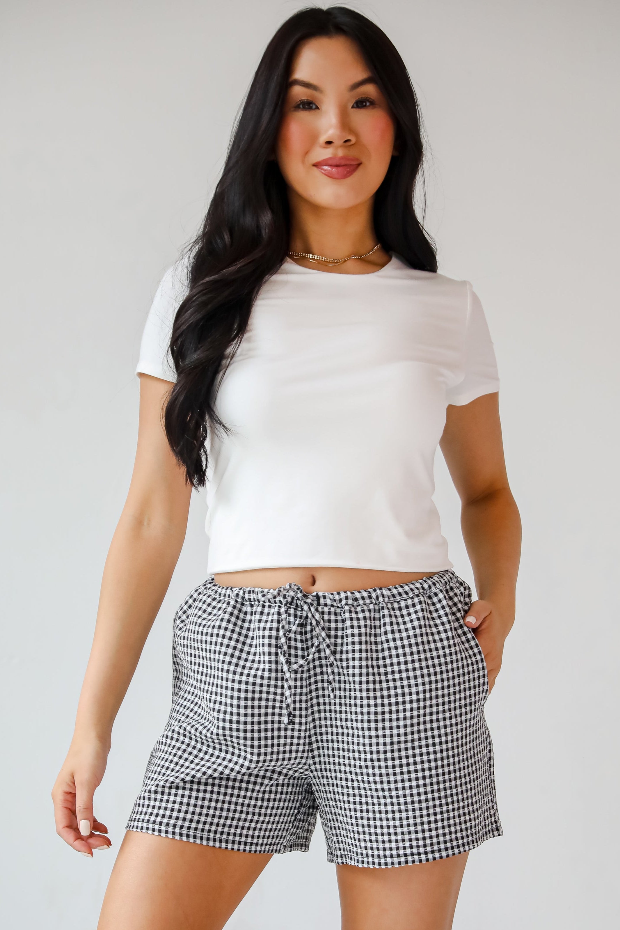 Only For You Gingham Shorts
