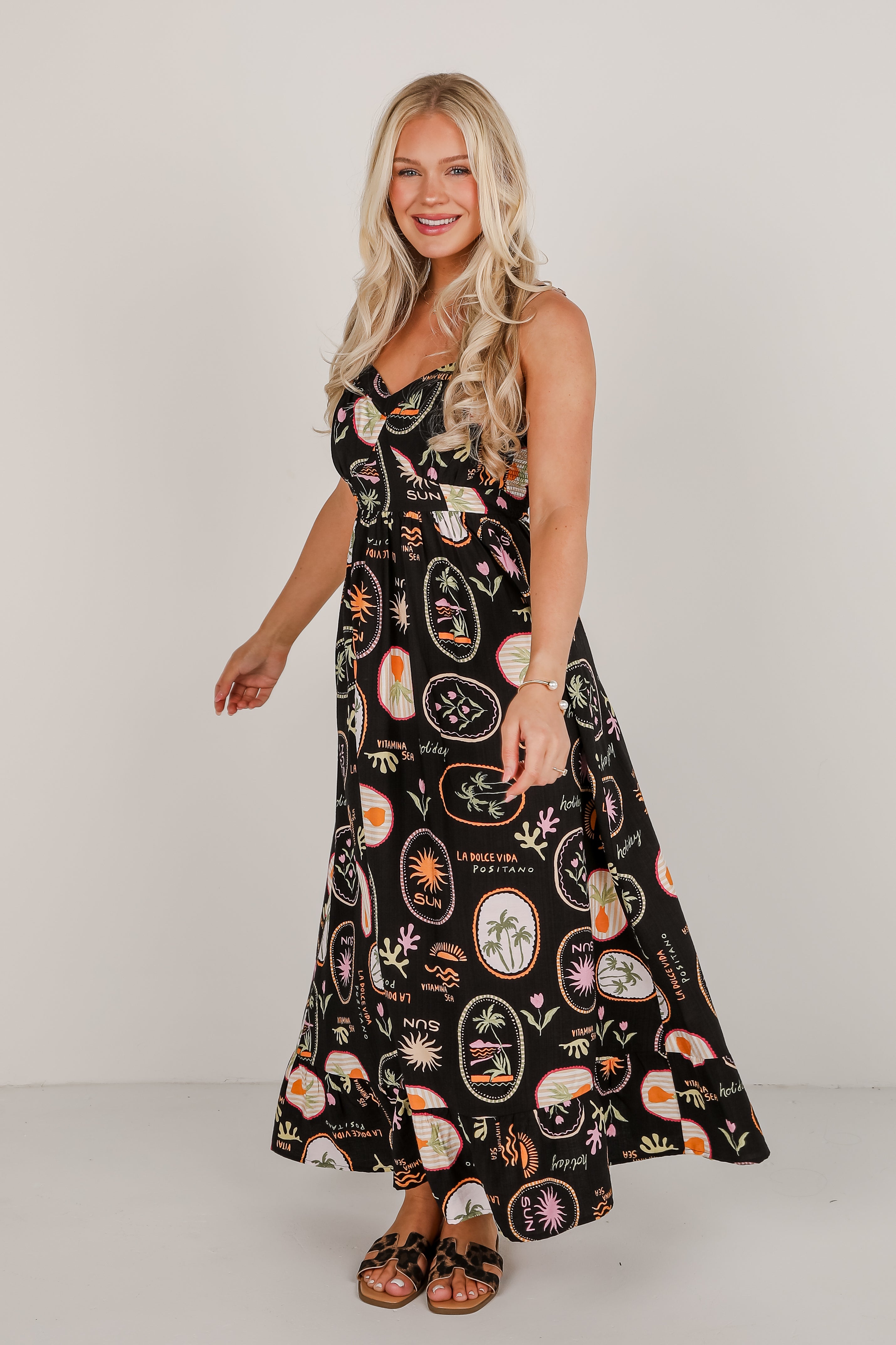Vitamin Sea Black Maxi Dress