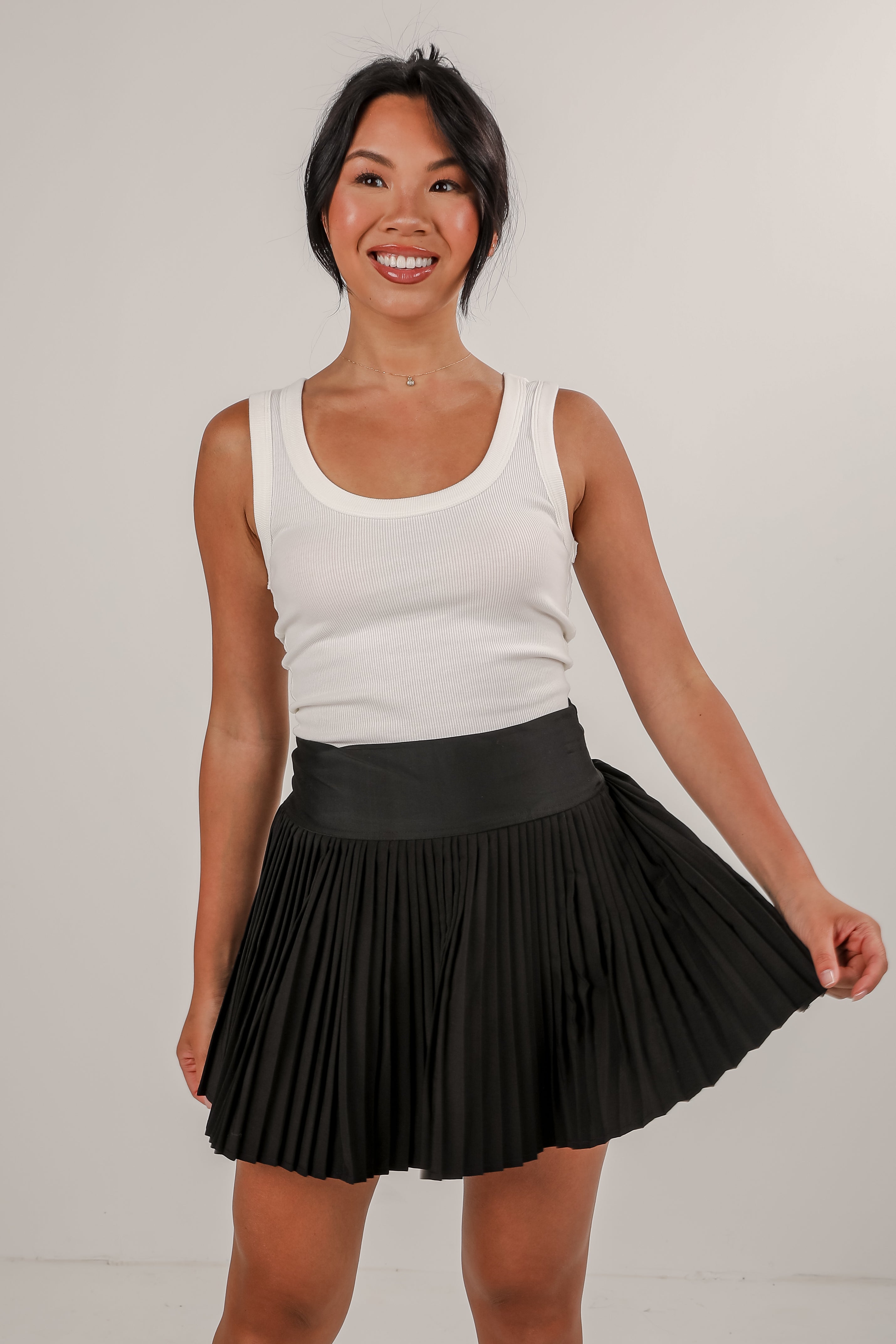 Pick Your Goals Pleated Athletic Skort