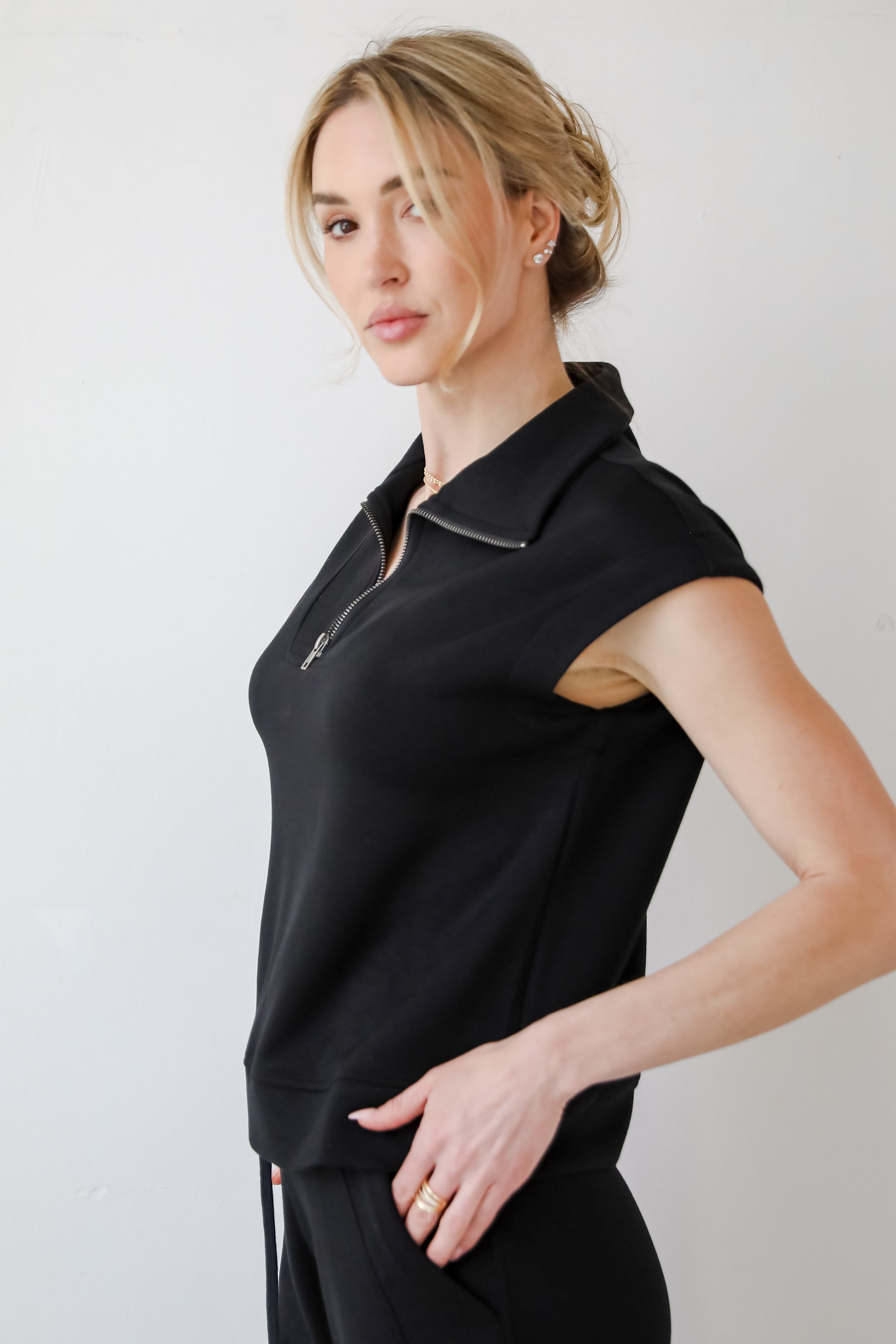 Easy Does It Quarter Zip Top