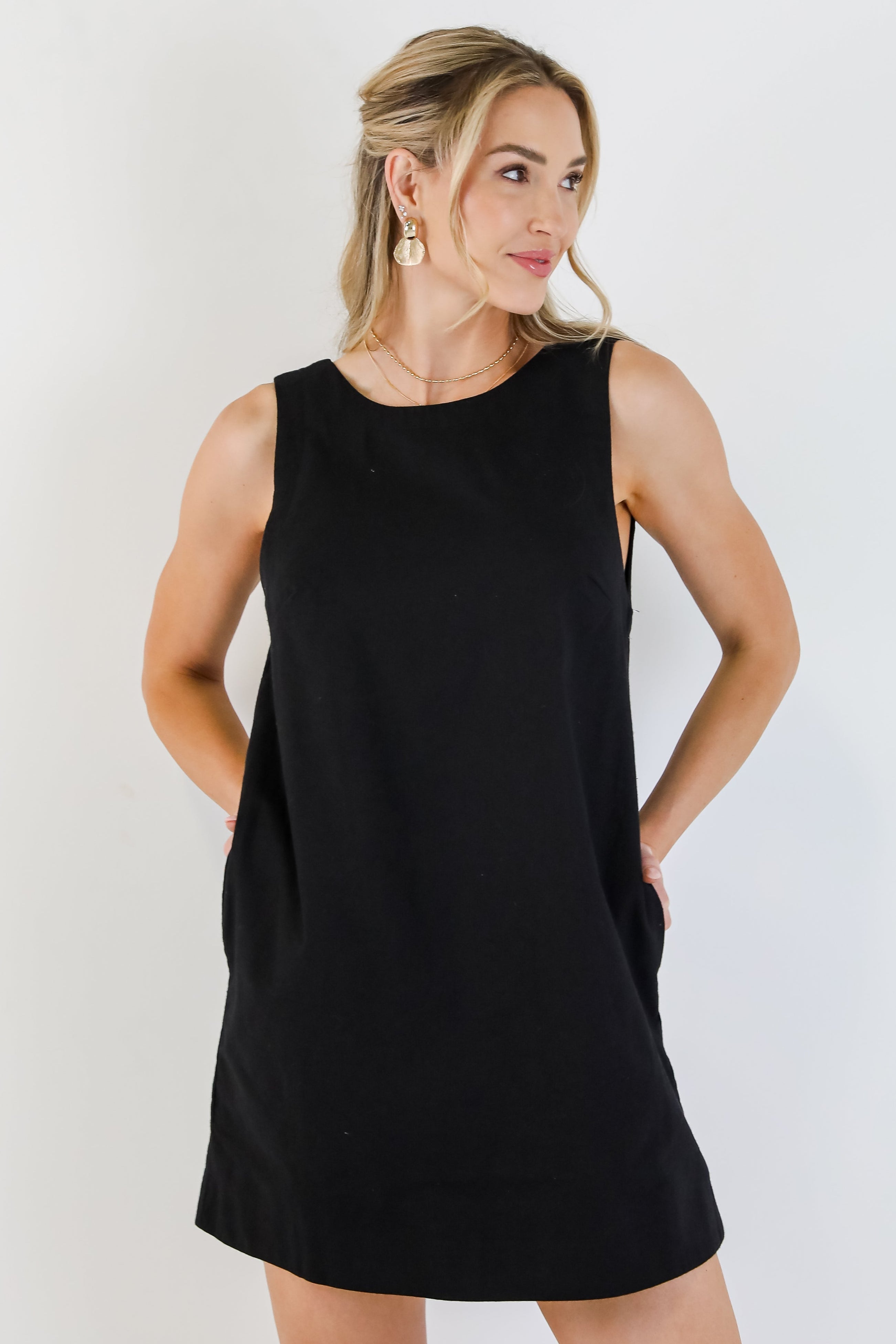 Just Imagine Scoop Back Mini Dress