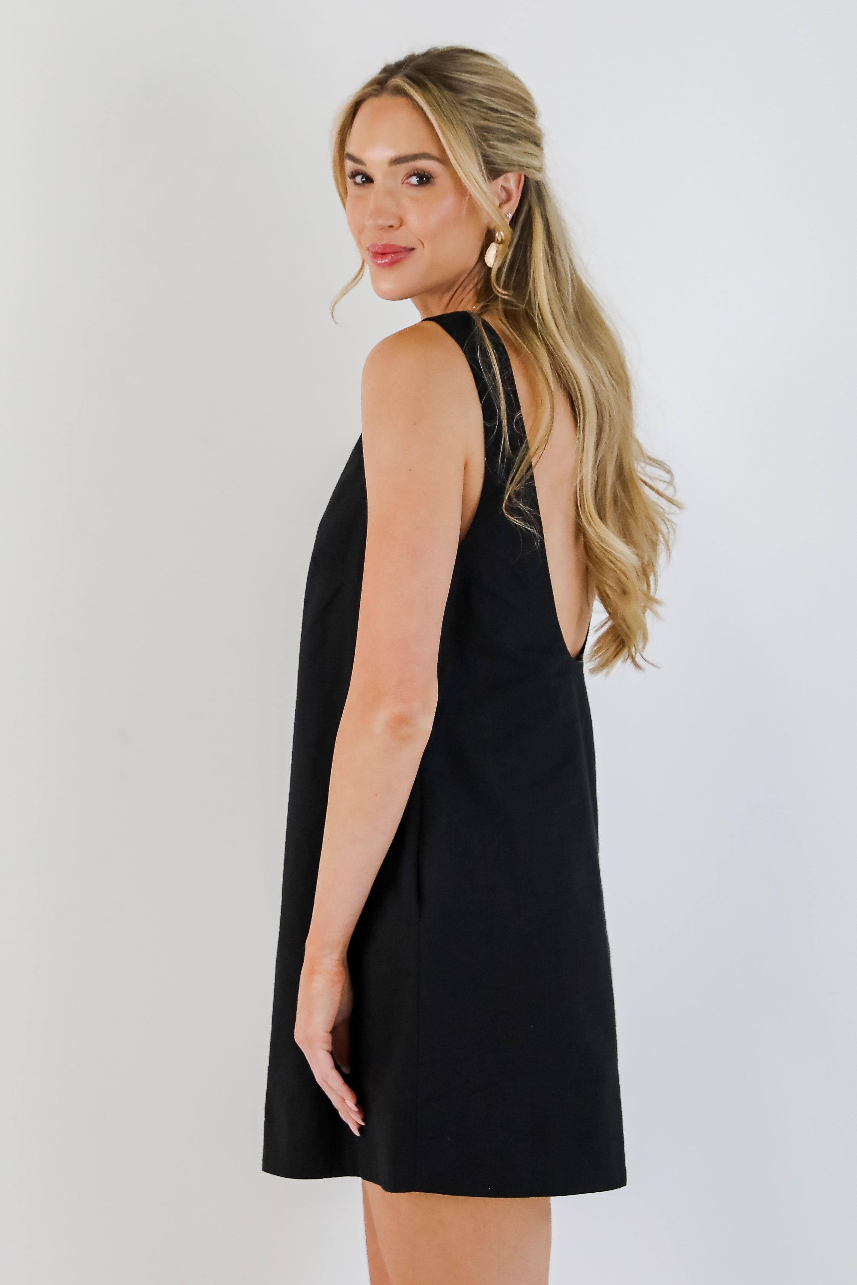 Just Imagine Scoop Back Mini Dress