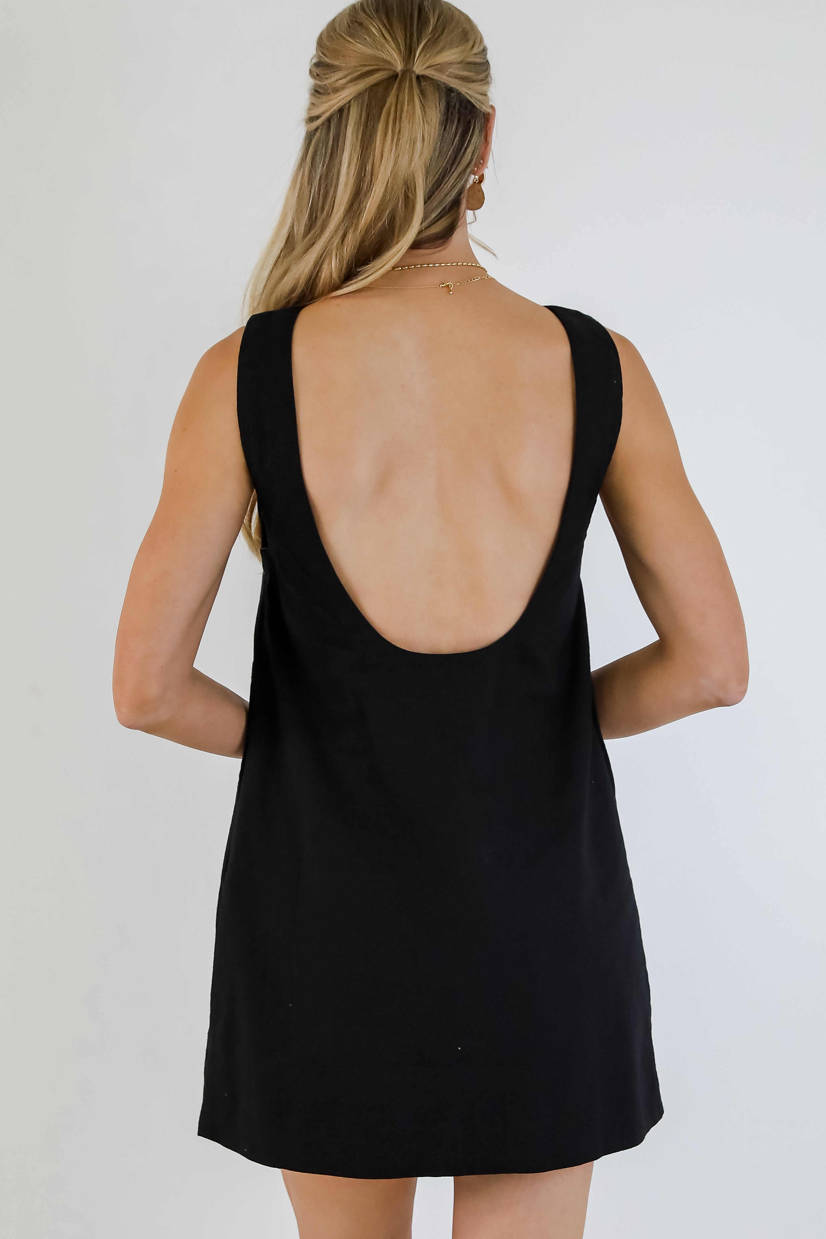 Just Imagine Scoop Back Mini Dress