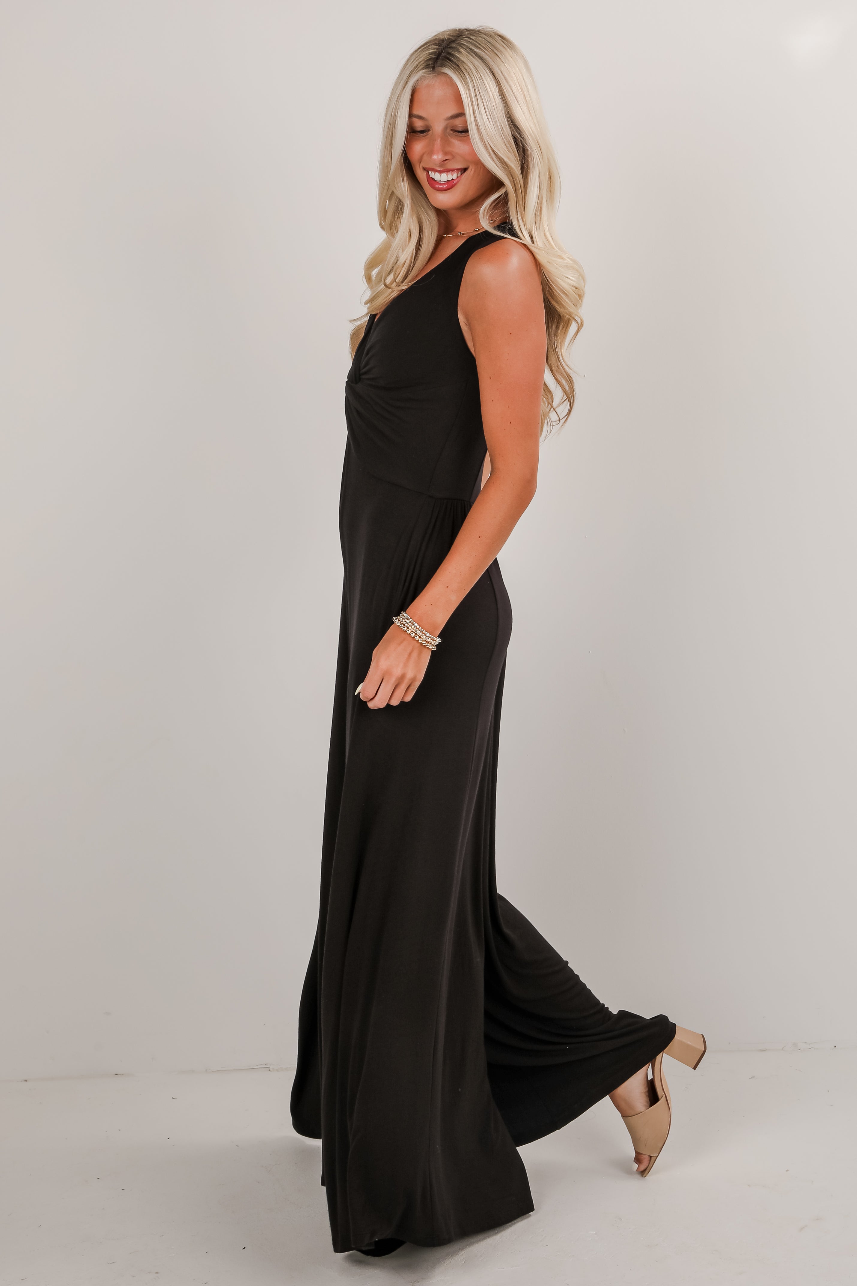 Easy Travels Black Wide Leg Jumpsuit