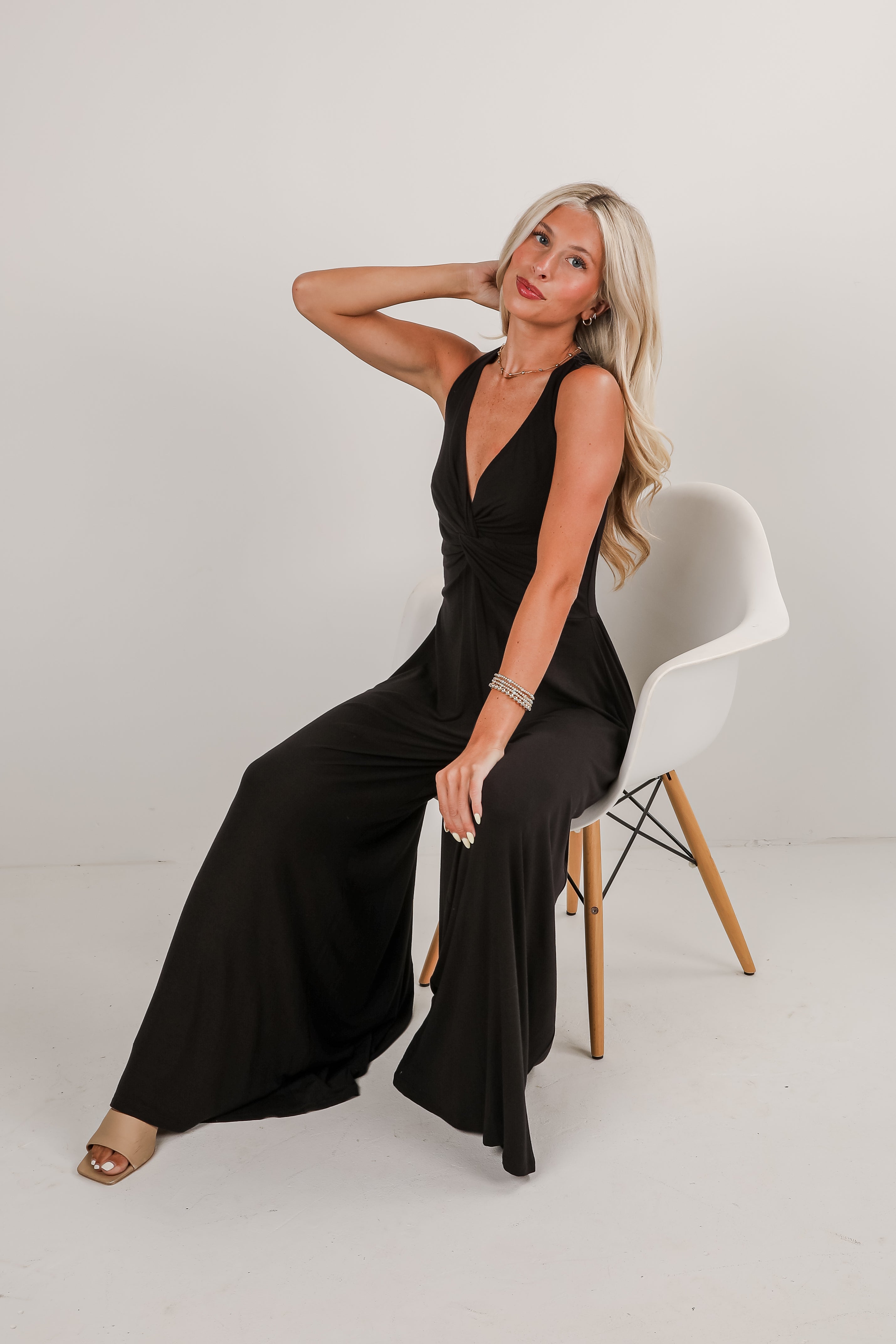 Easy Travels Black Wide Leg Jumpsuit