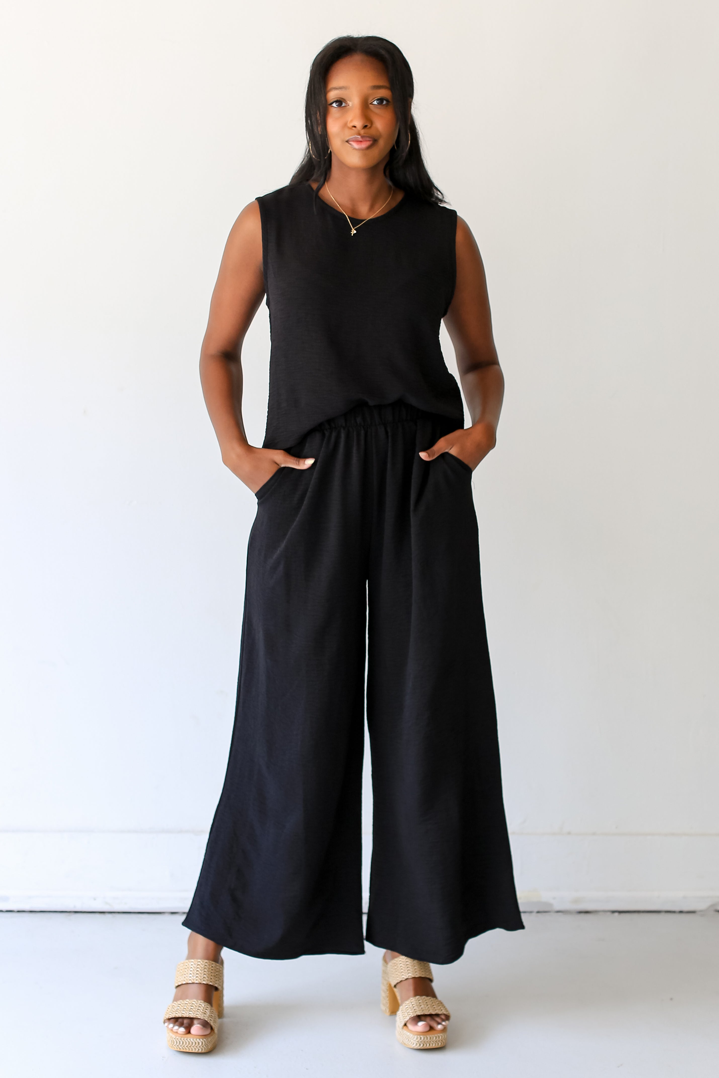 black Wide Leg Pants