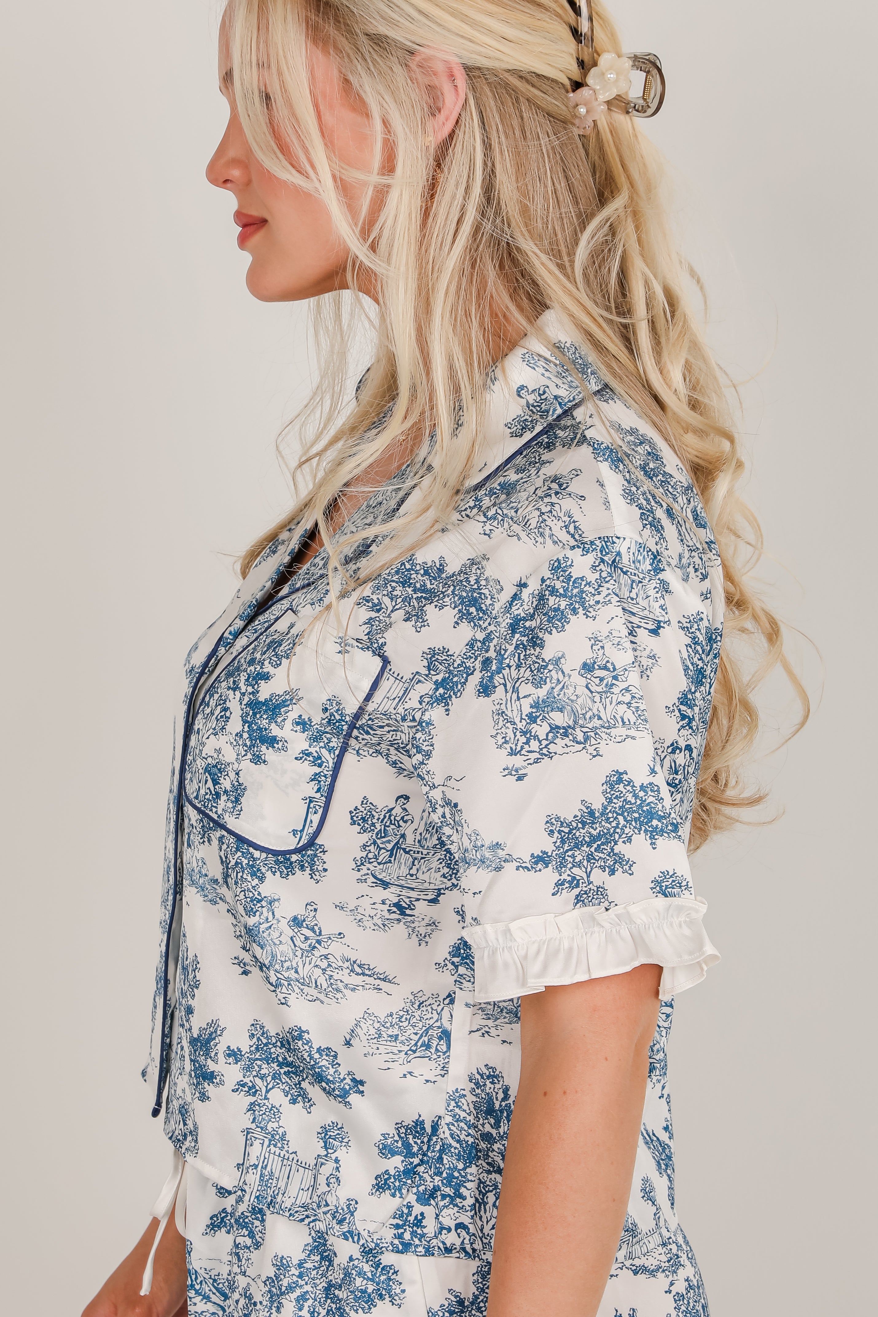 Dreamy Days Blue Pajama Top