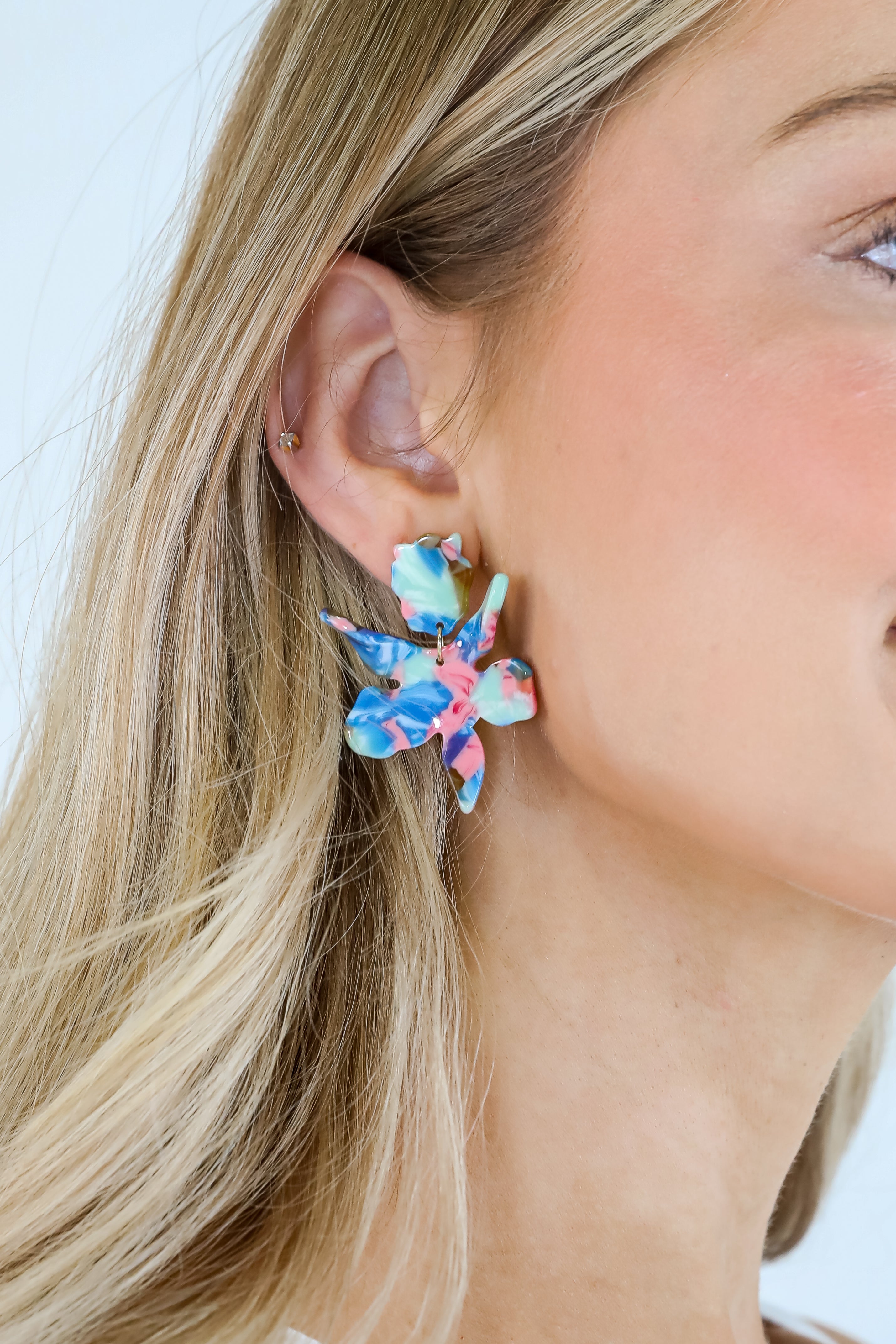 Cora Acrylic Statement Drop Earrings