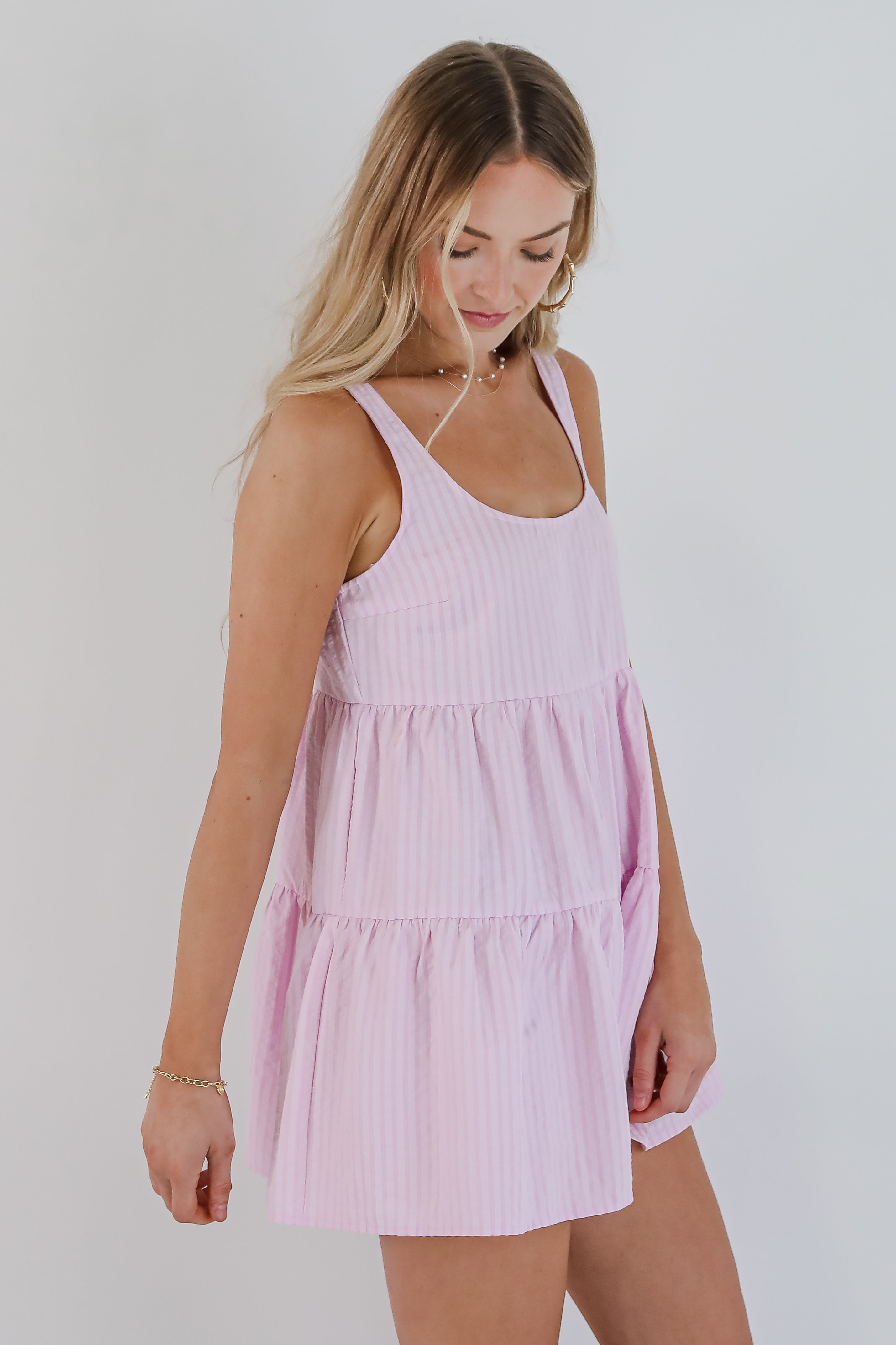 Inspiring Love Blush Striped Romper