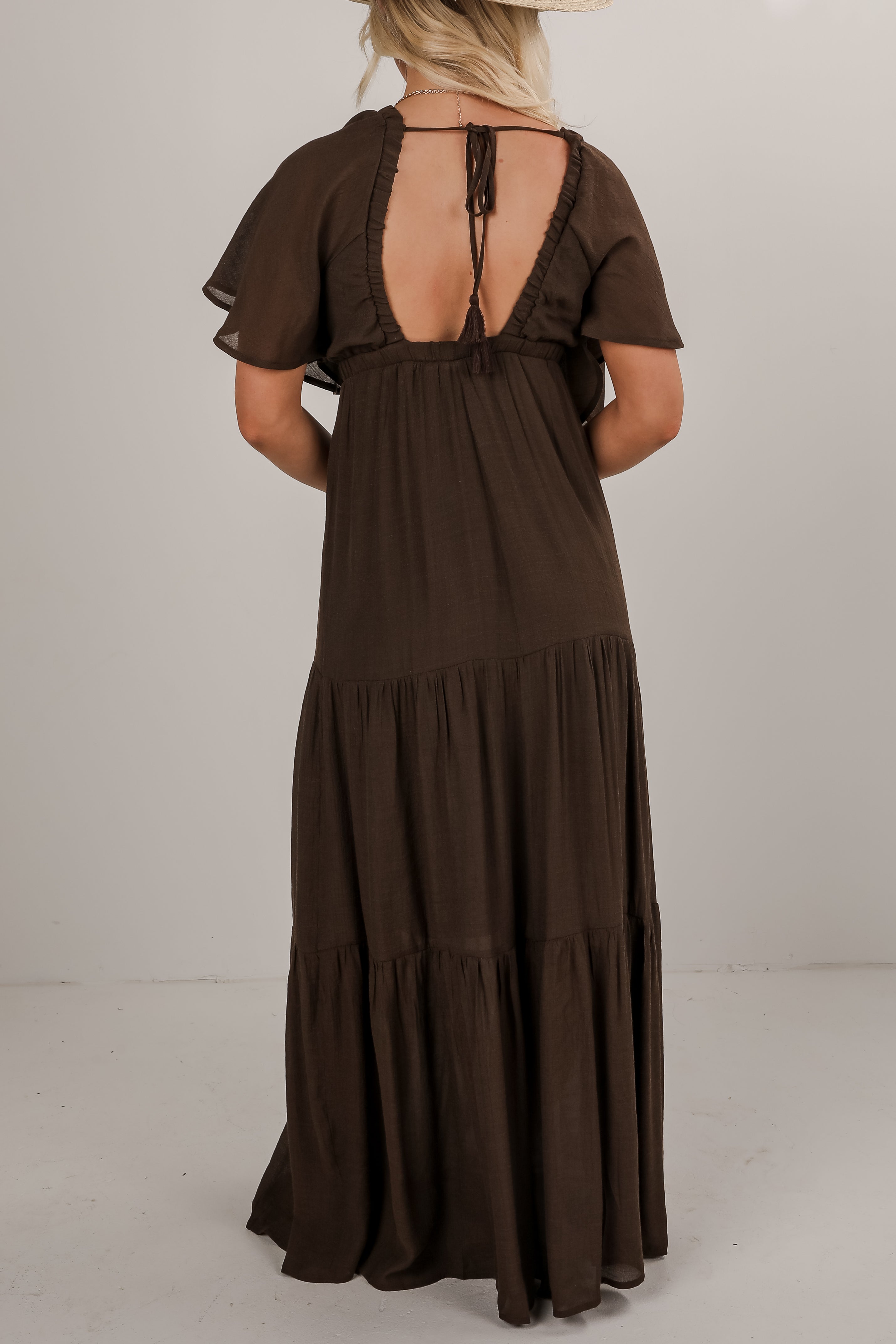 Better Than You Know Brown Maxi Dress