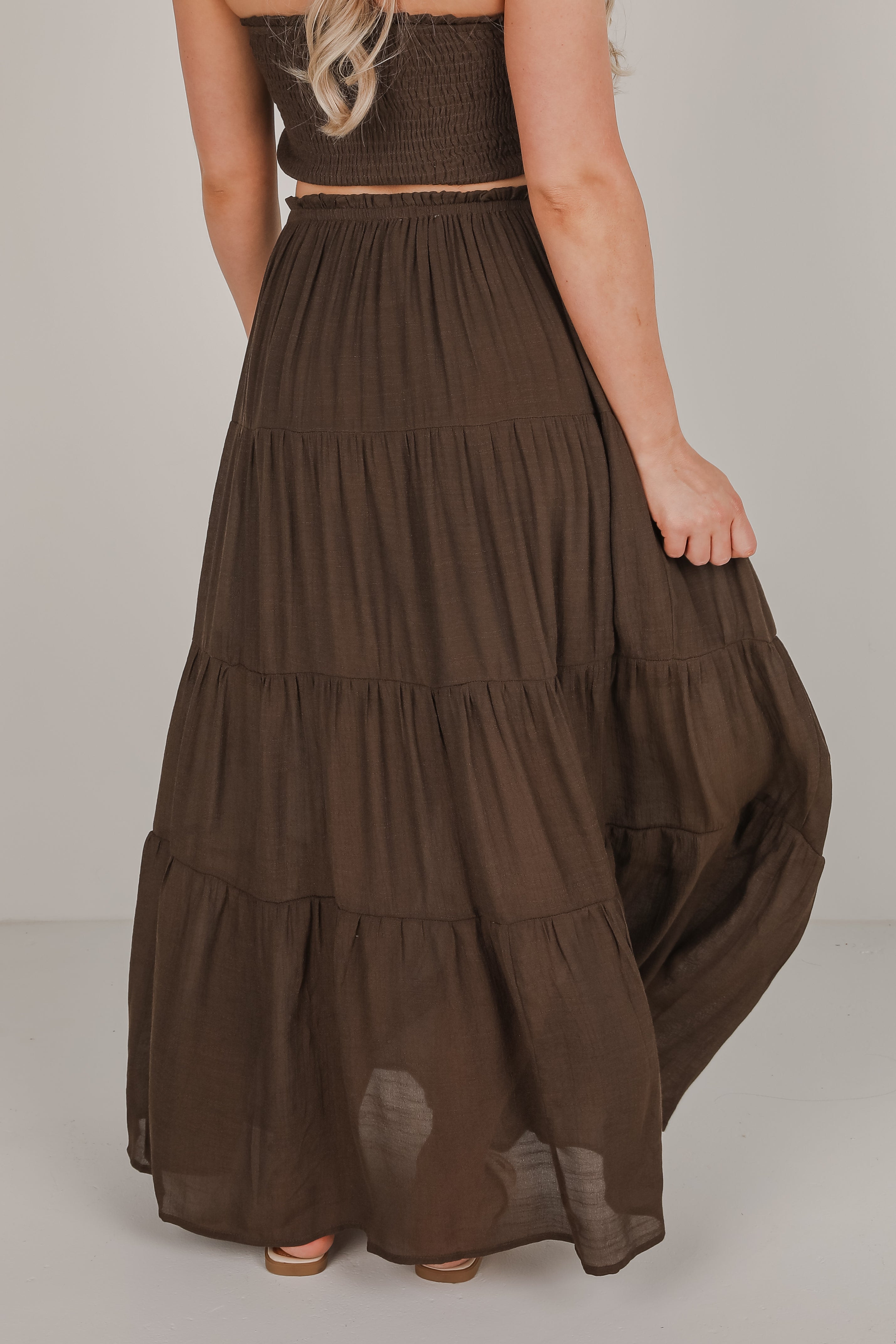Beach Breeze Tiered Maxi Skirt