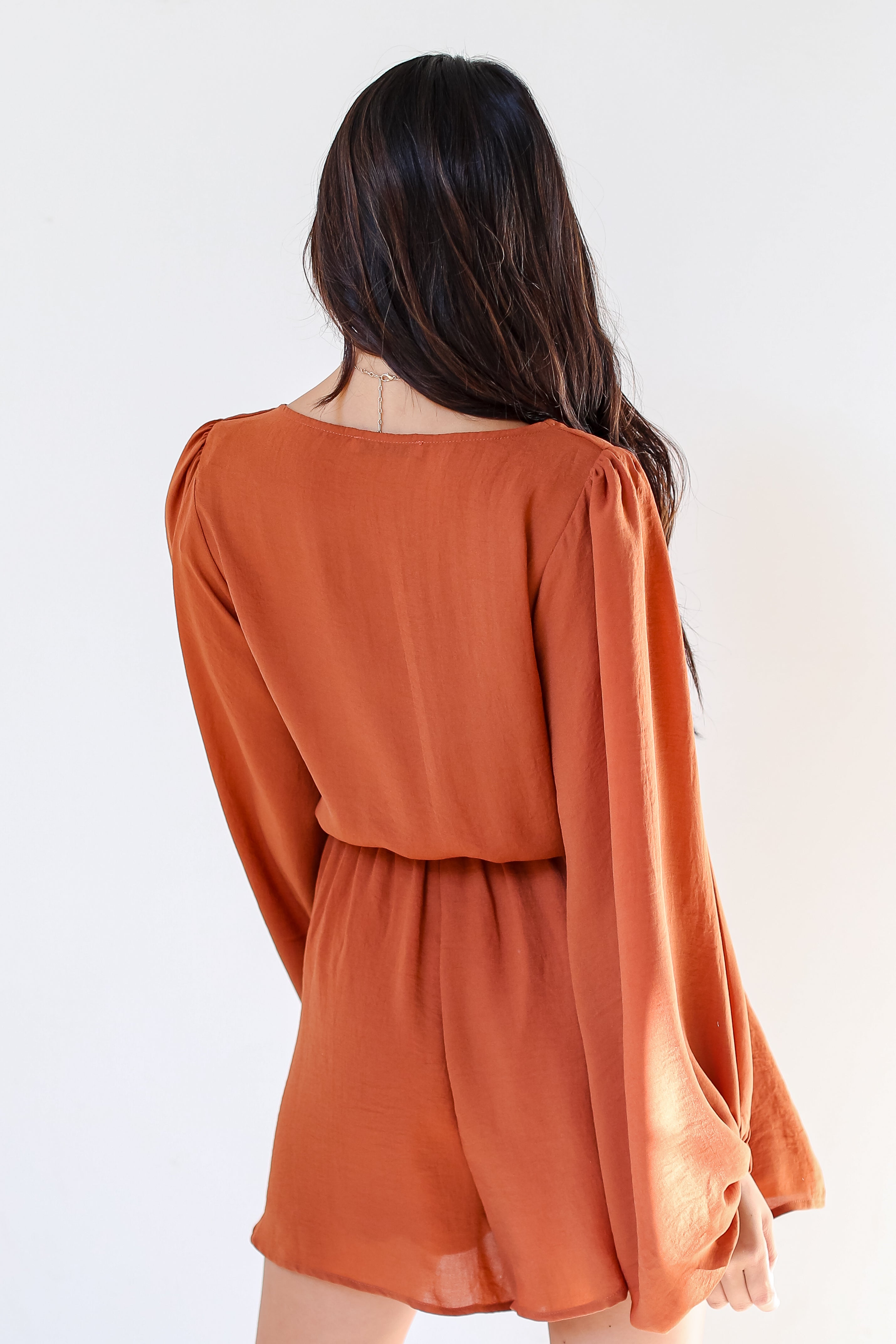 camel Romper back view