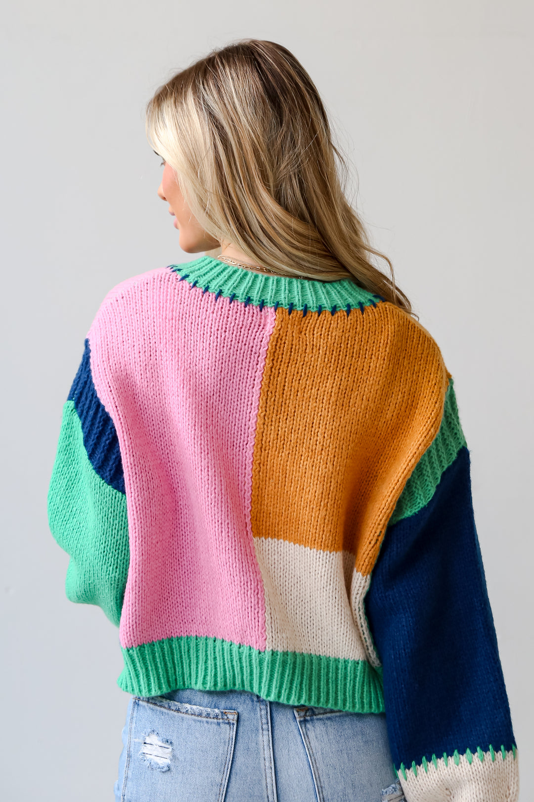 Color Block Sweater for women