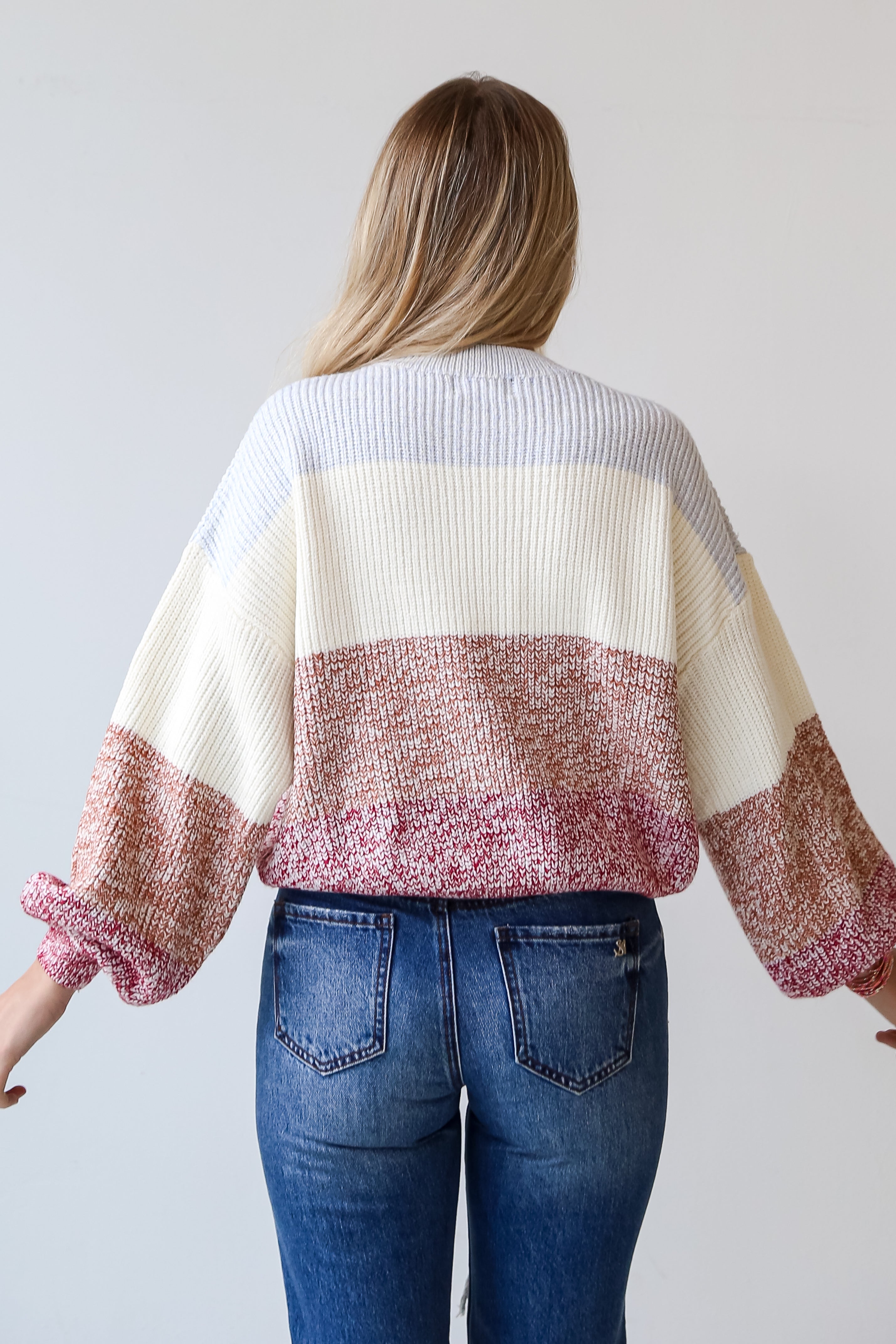 Color Block Sweater for women