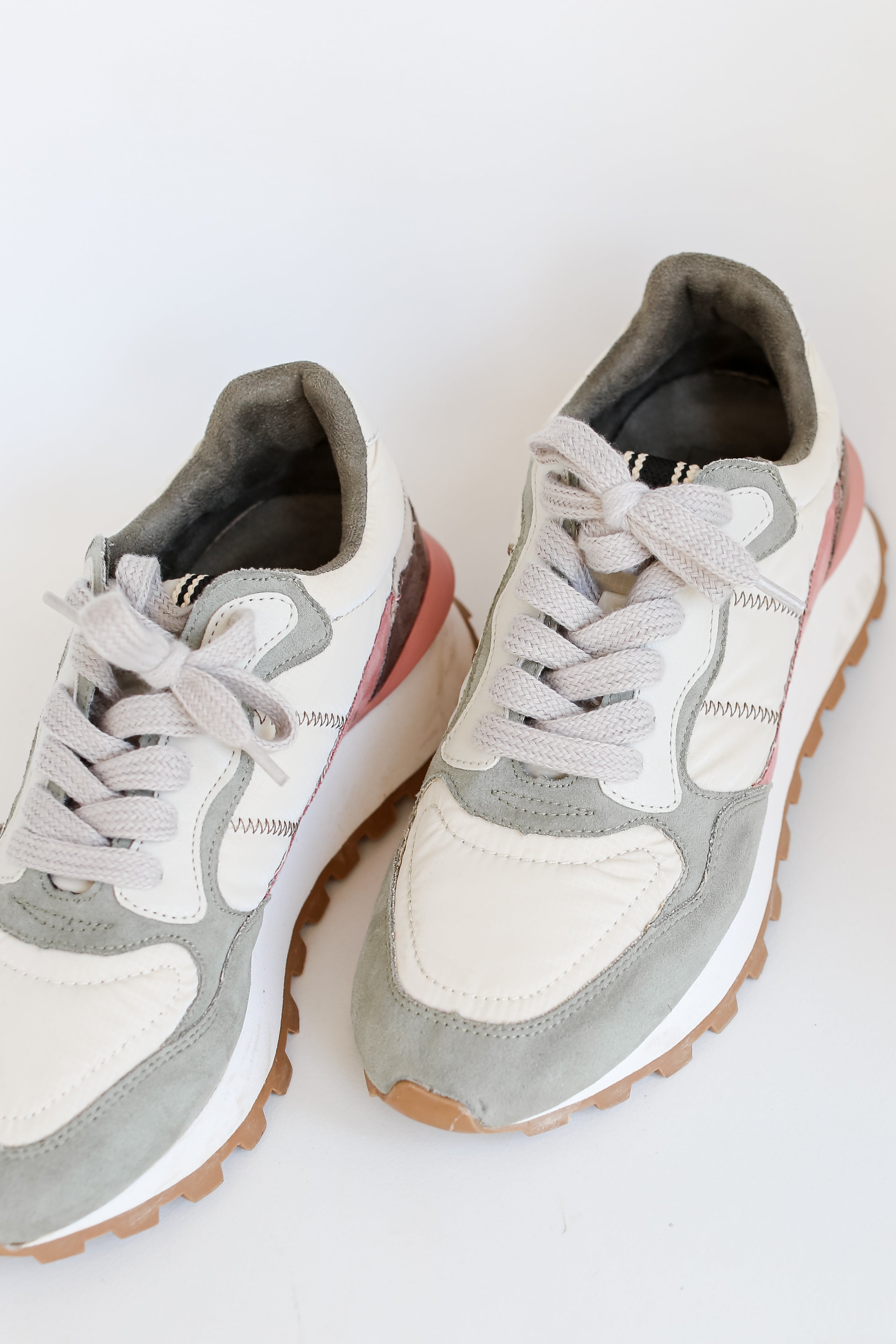 Color Block Sneakers close up