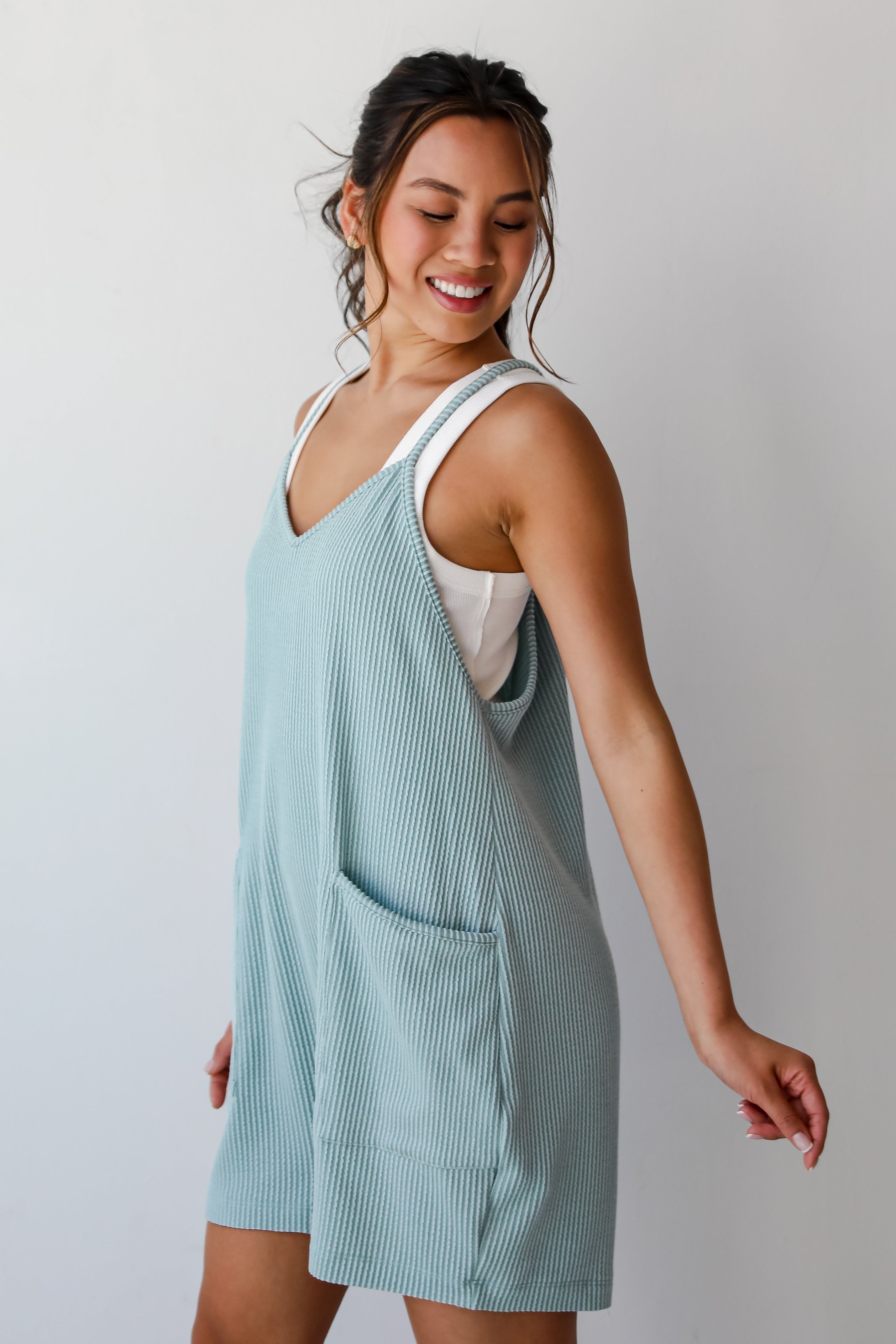 sage lounge romper