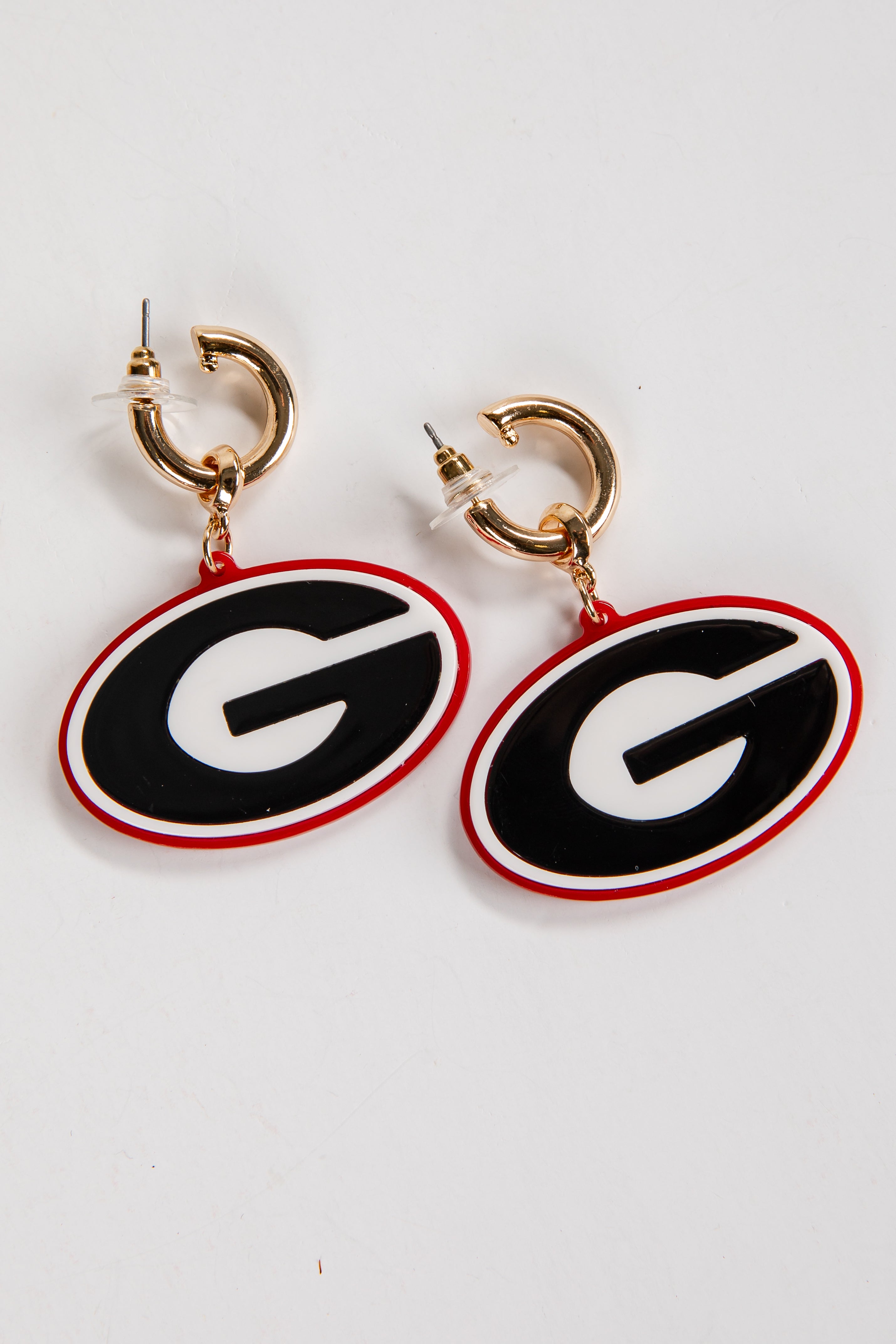 Pair of earrings with &