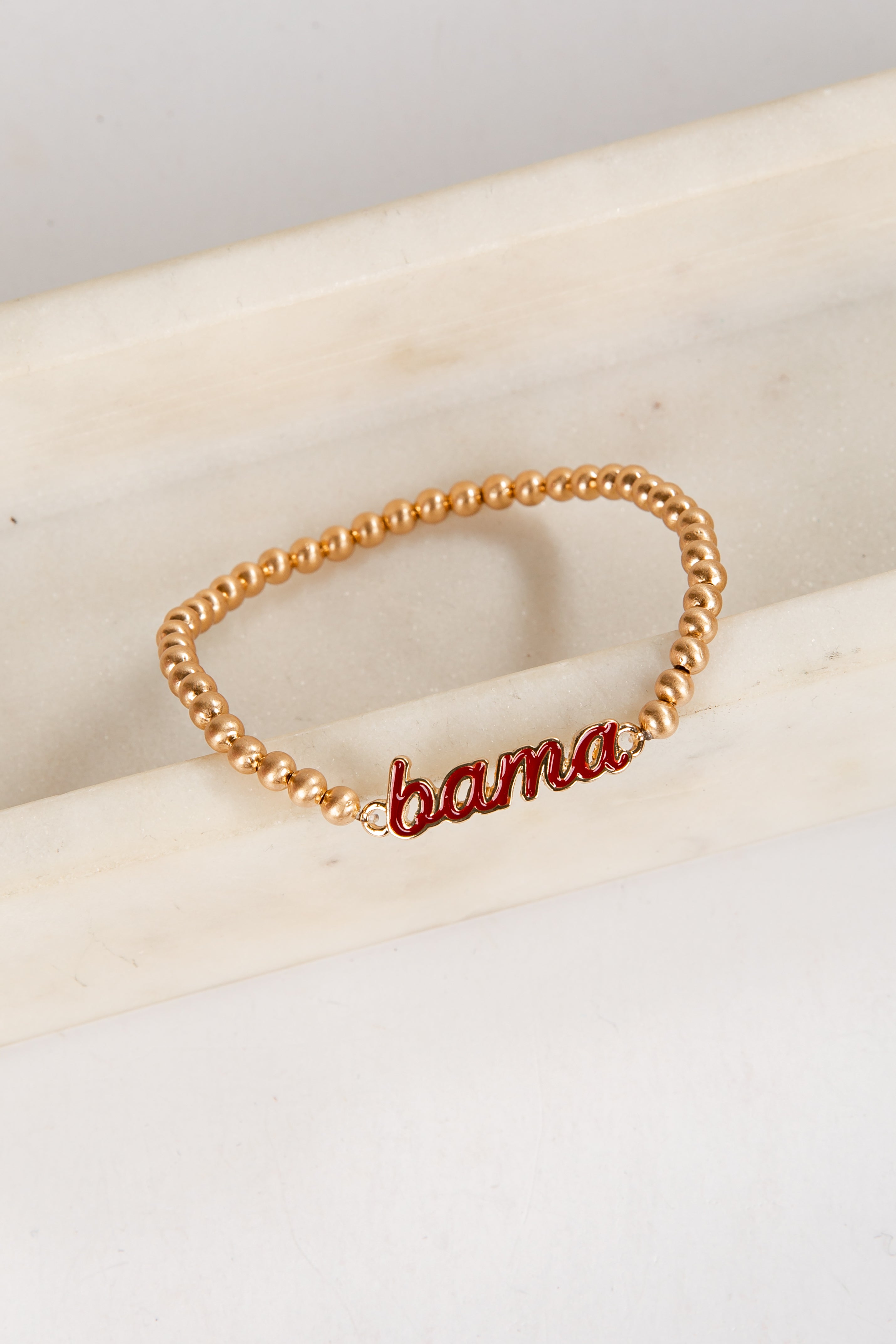 Gold bracelet with &