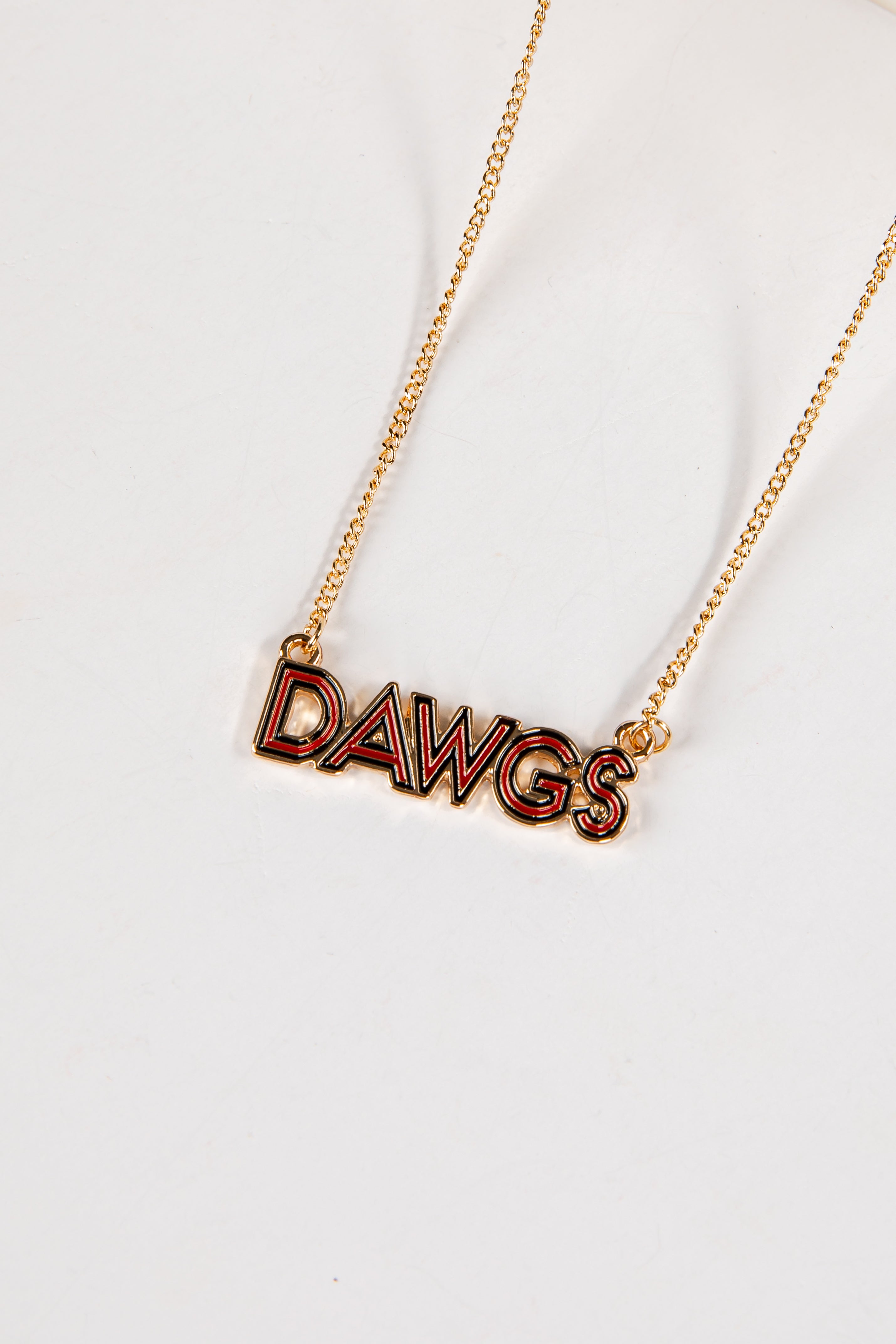Gold necklace with &