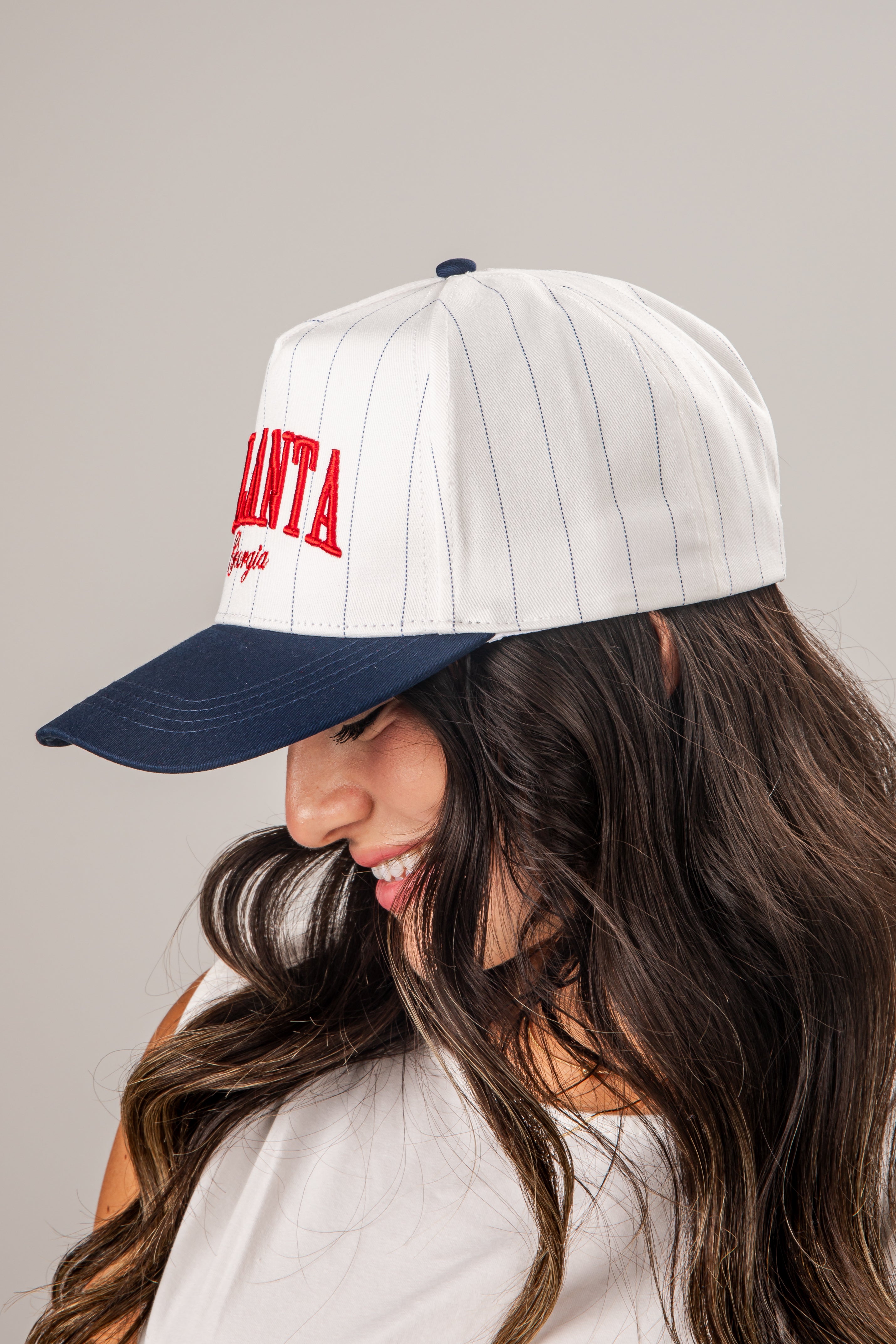 Classic Atlanta Georgia Pinstripe Hat