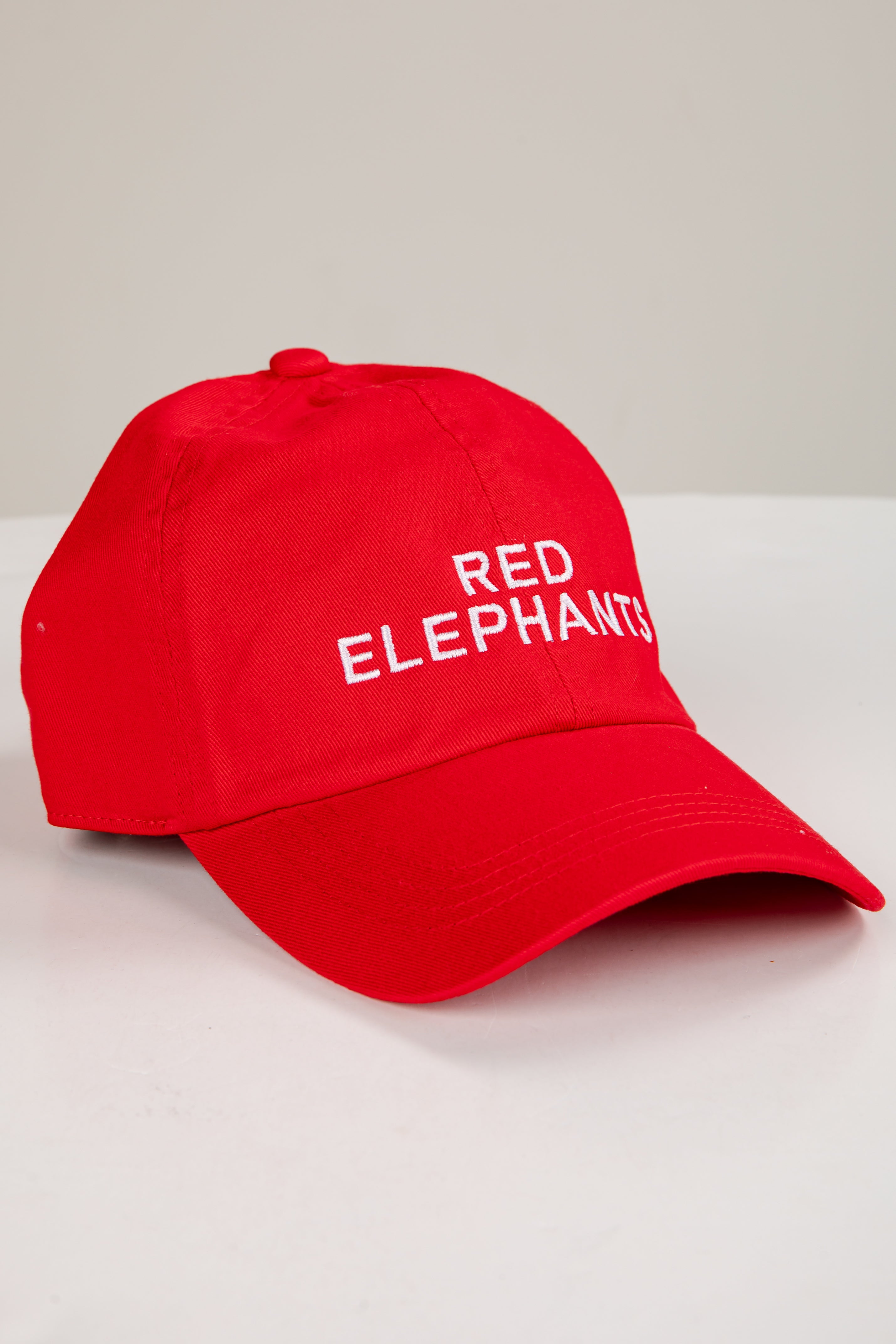 Red cap with &