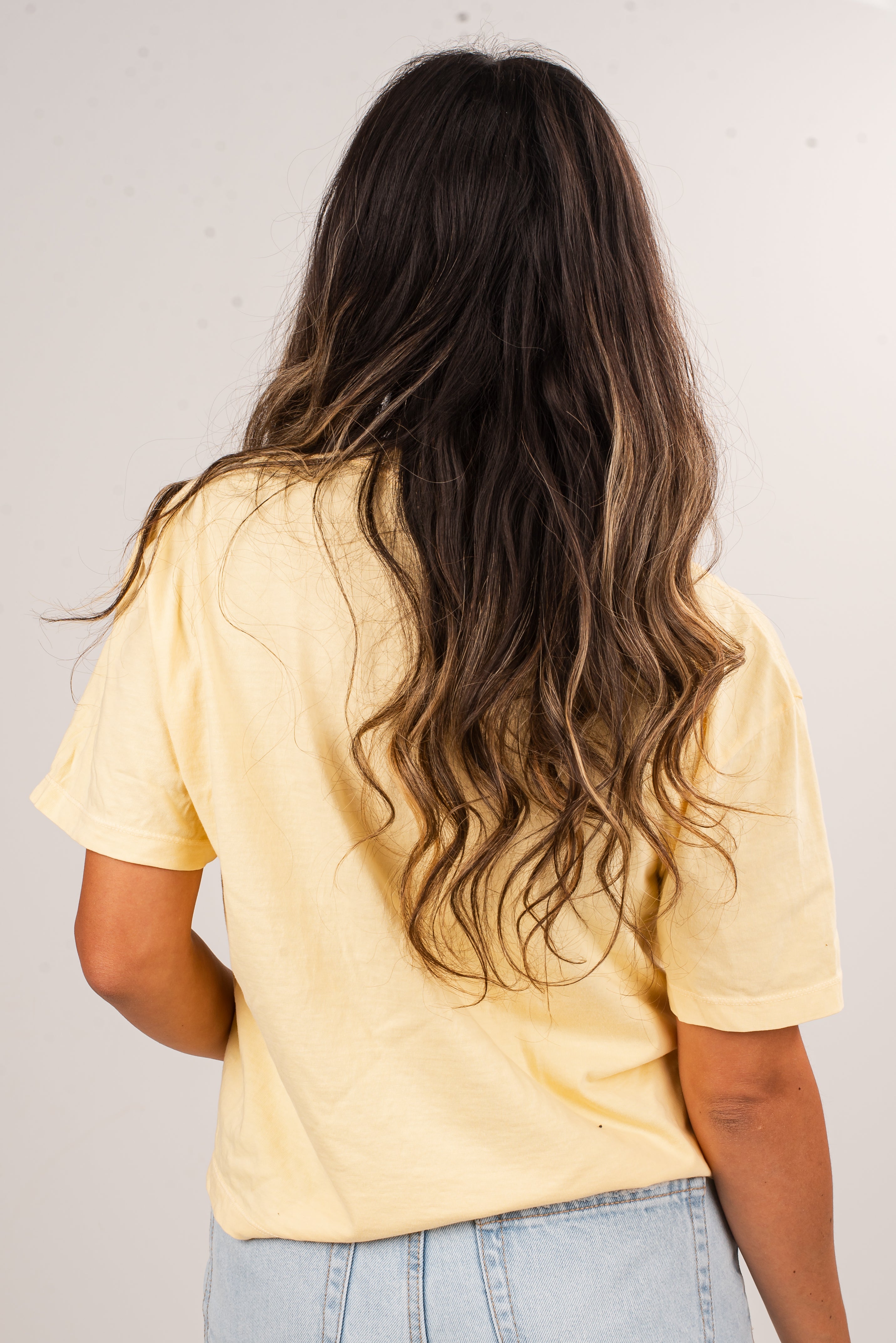 Yellow Love Like Jesus Cropped Tee